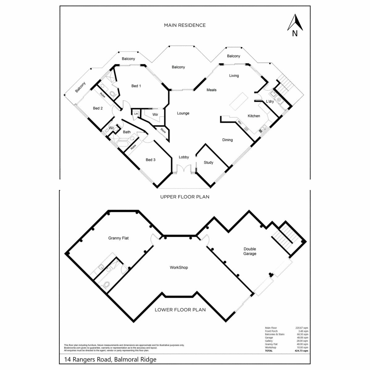 14 Rangers Road, Balmoral Ridge For Sale by Farmbuy.com - floorplan 1