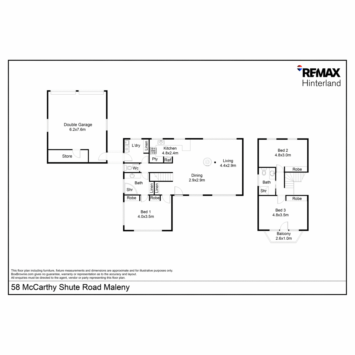 58 McCarthy Shute Road, Maleny For Sale by Farmbuy.com - floorplan 1