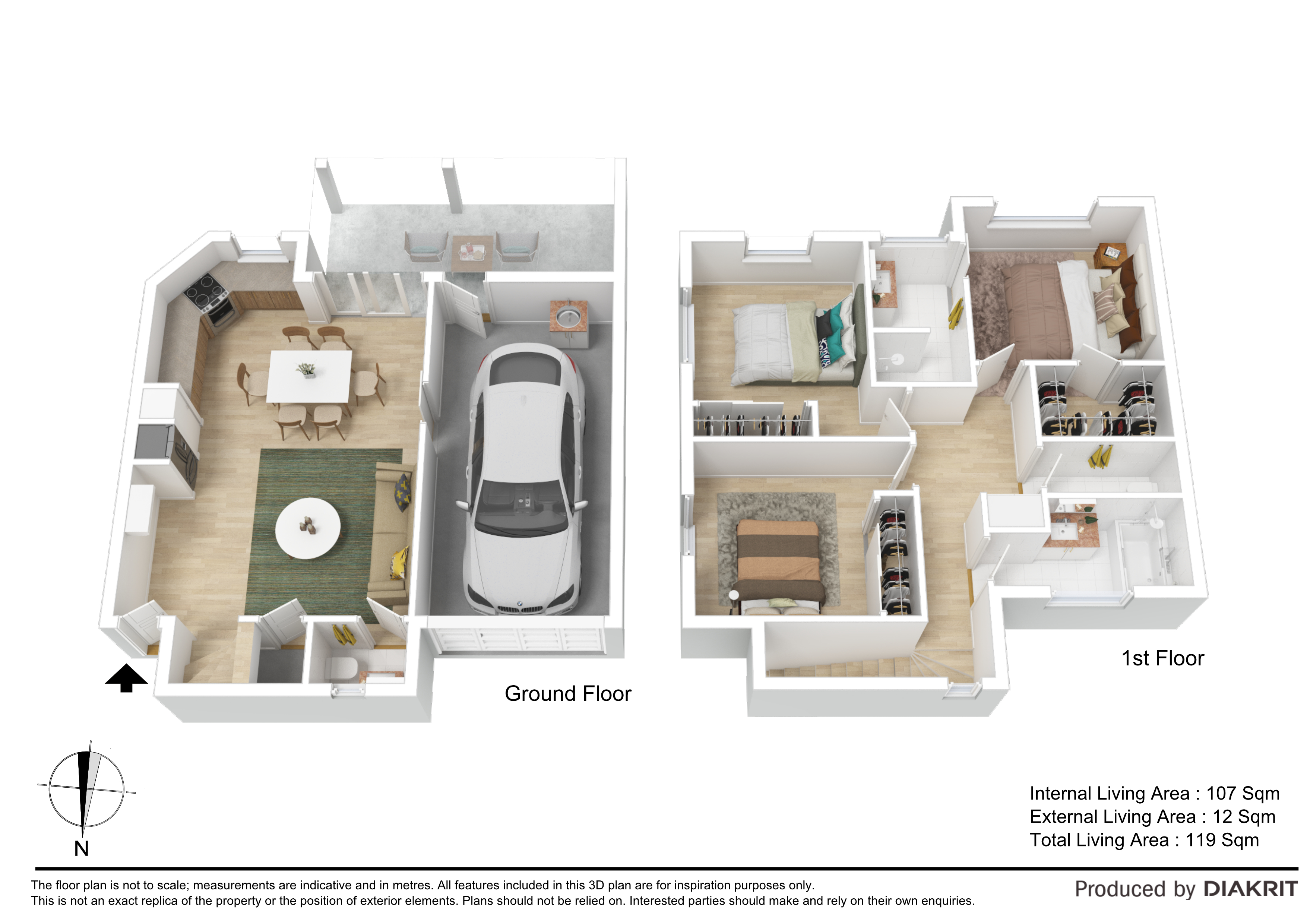 Floorplan for 22/13 David Street, Burpengary  QLD  4505