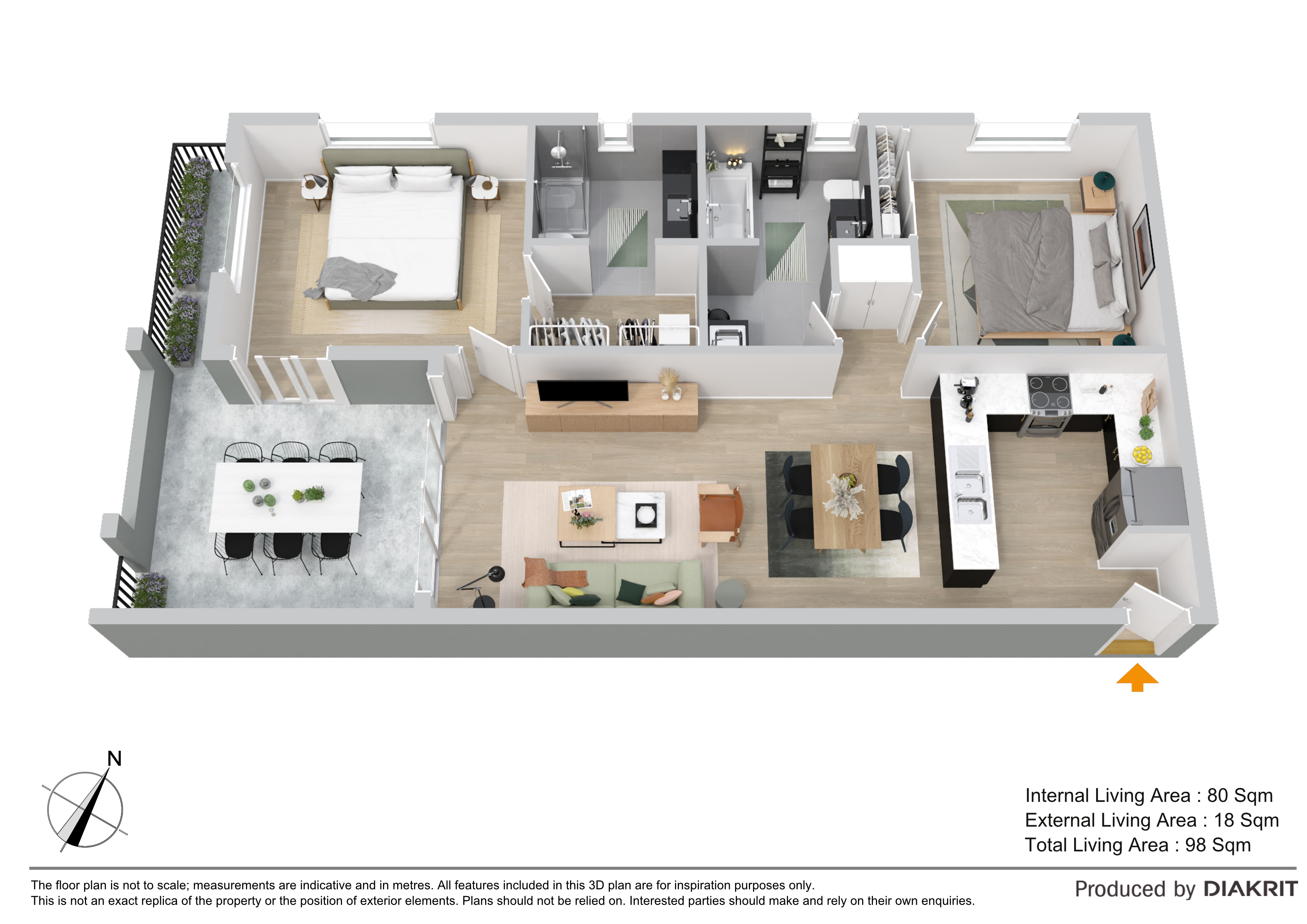Floorplan for 6/40 Ballantine Street, Chermside  QLD  4032
