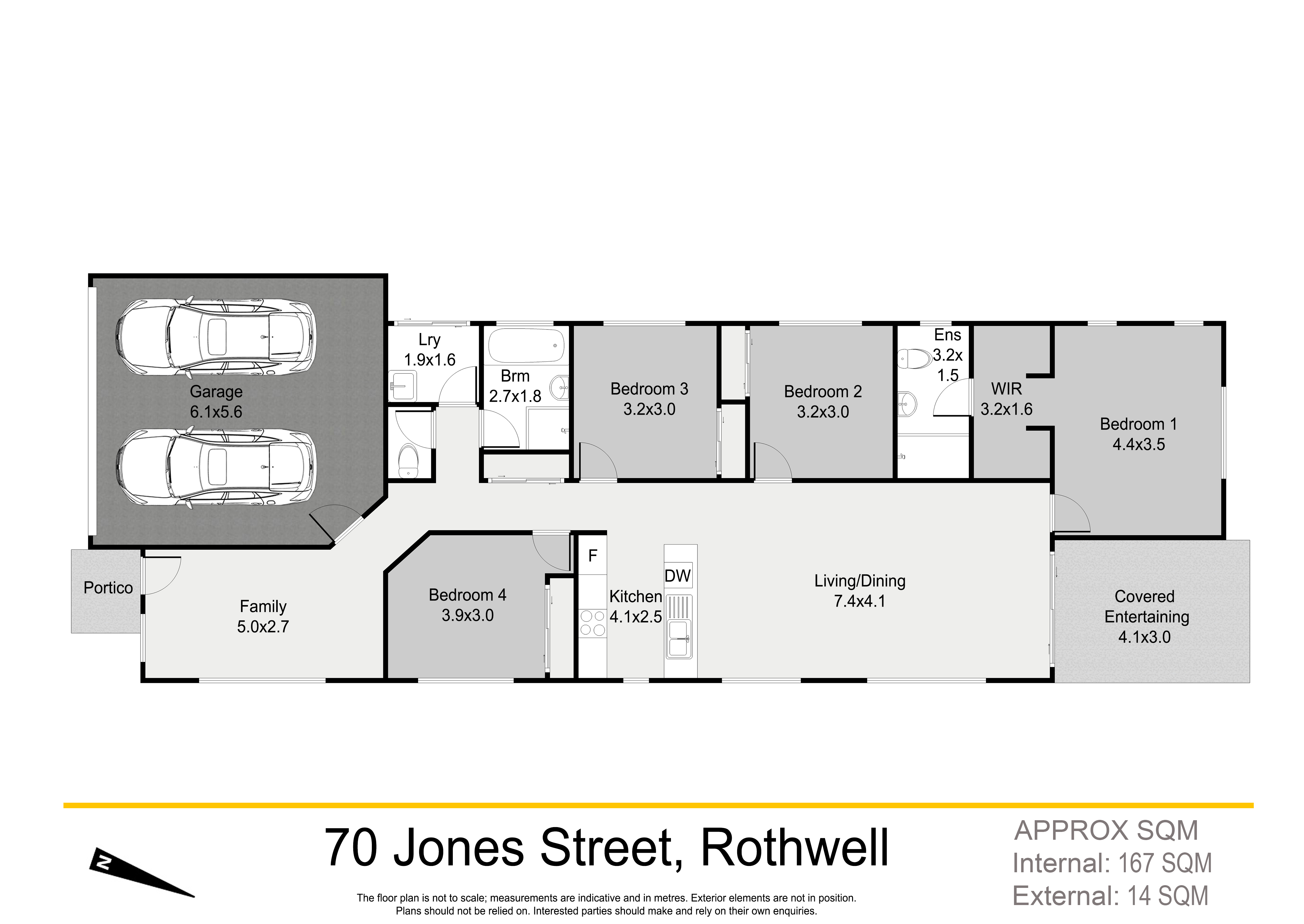 Floorplan for 70 Jones Street, Rothwell  QLD  4022
