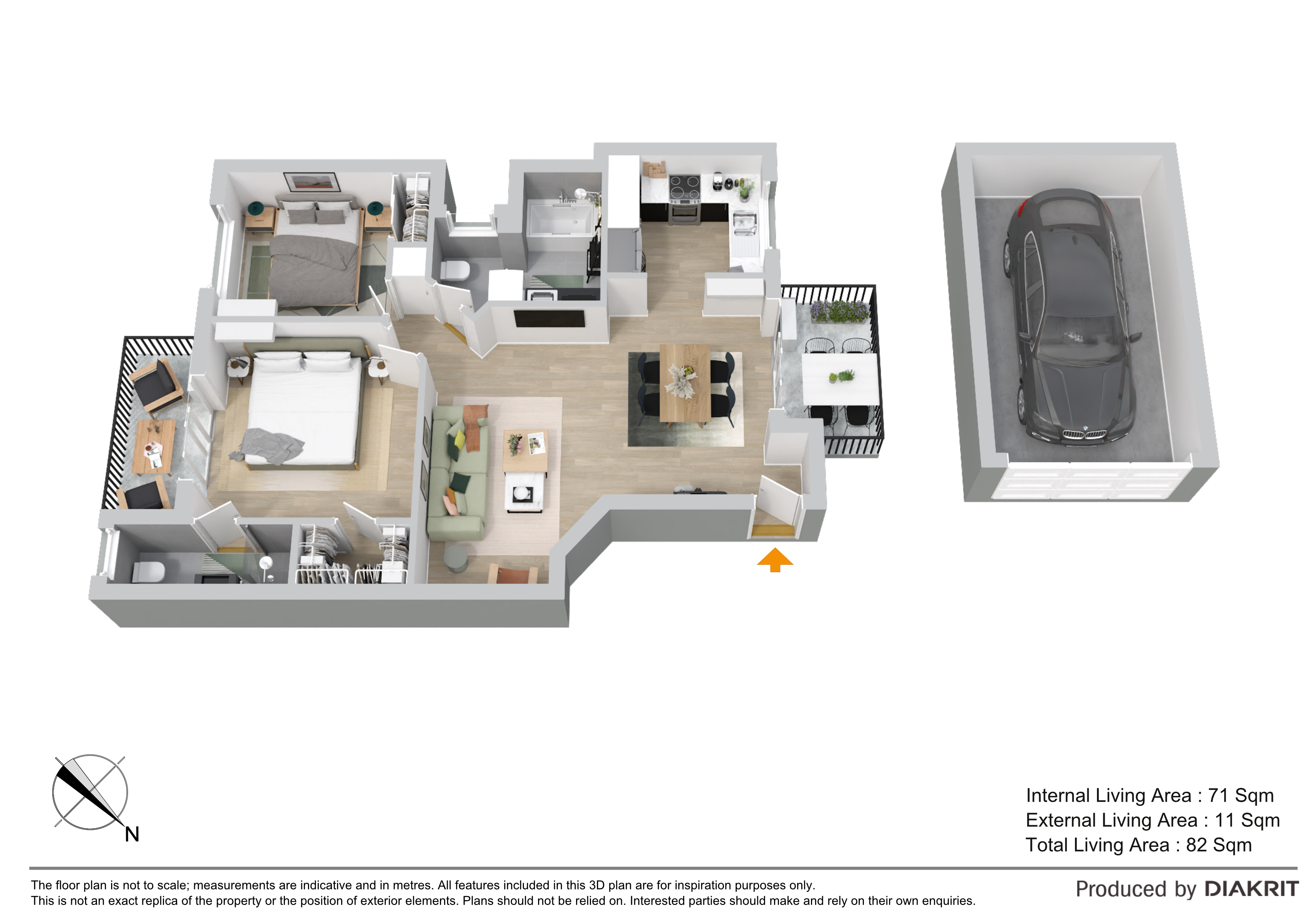Floorplan for 3/108 Ryans Road, Nundah  QLD  4012