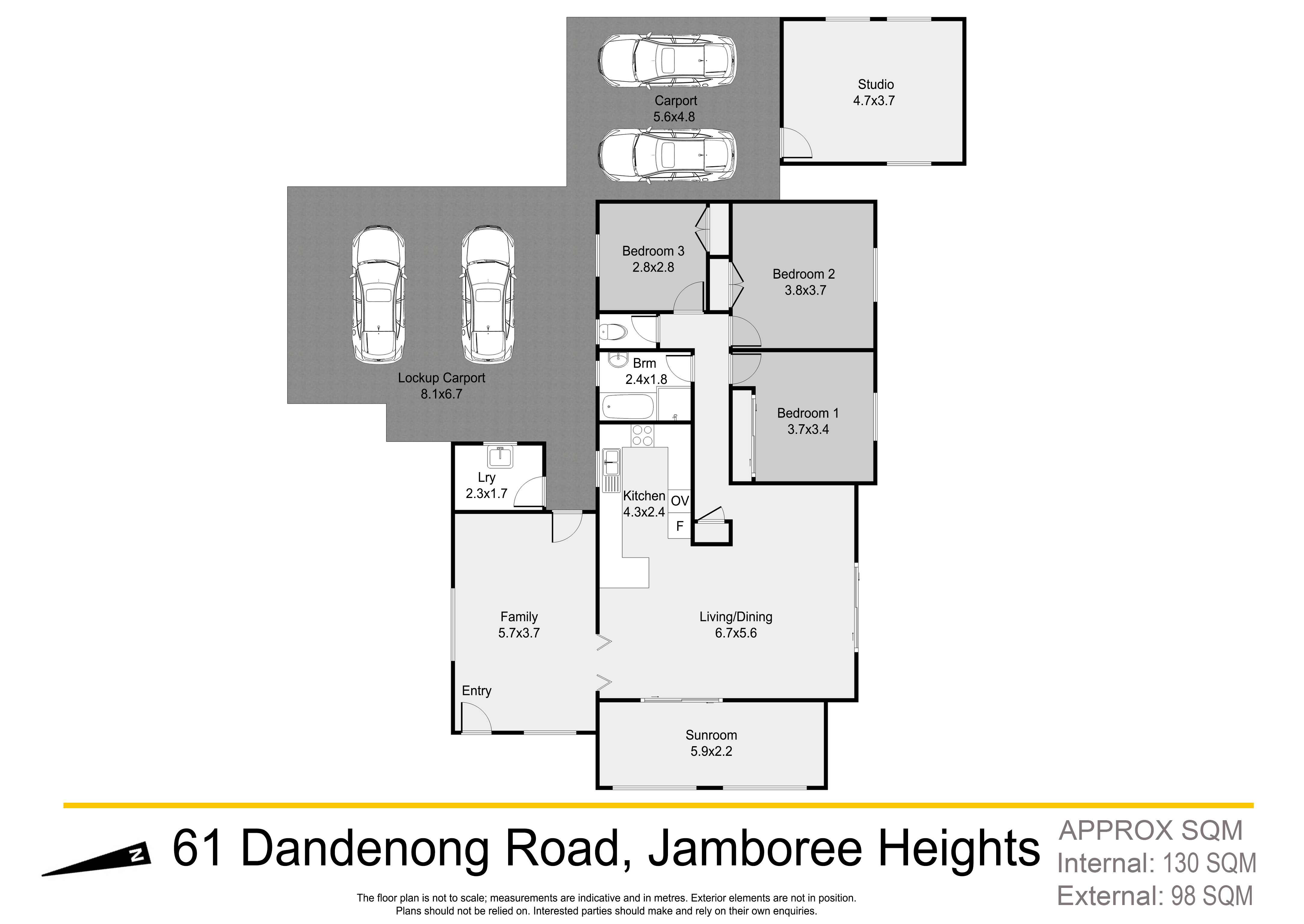 Floorplan for 61 Dandenong Road, Jamboree Heights  QLD  4074