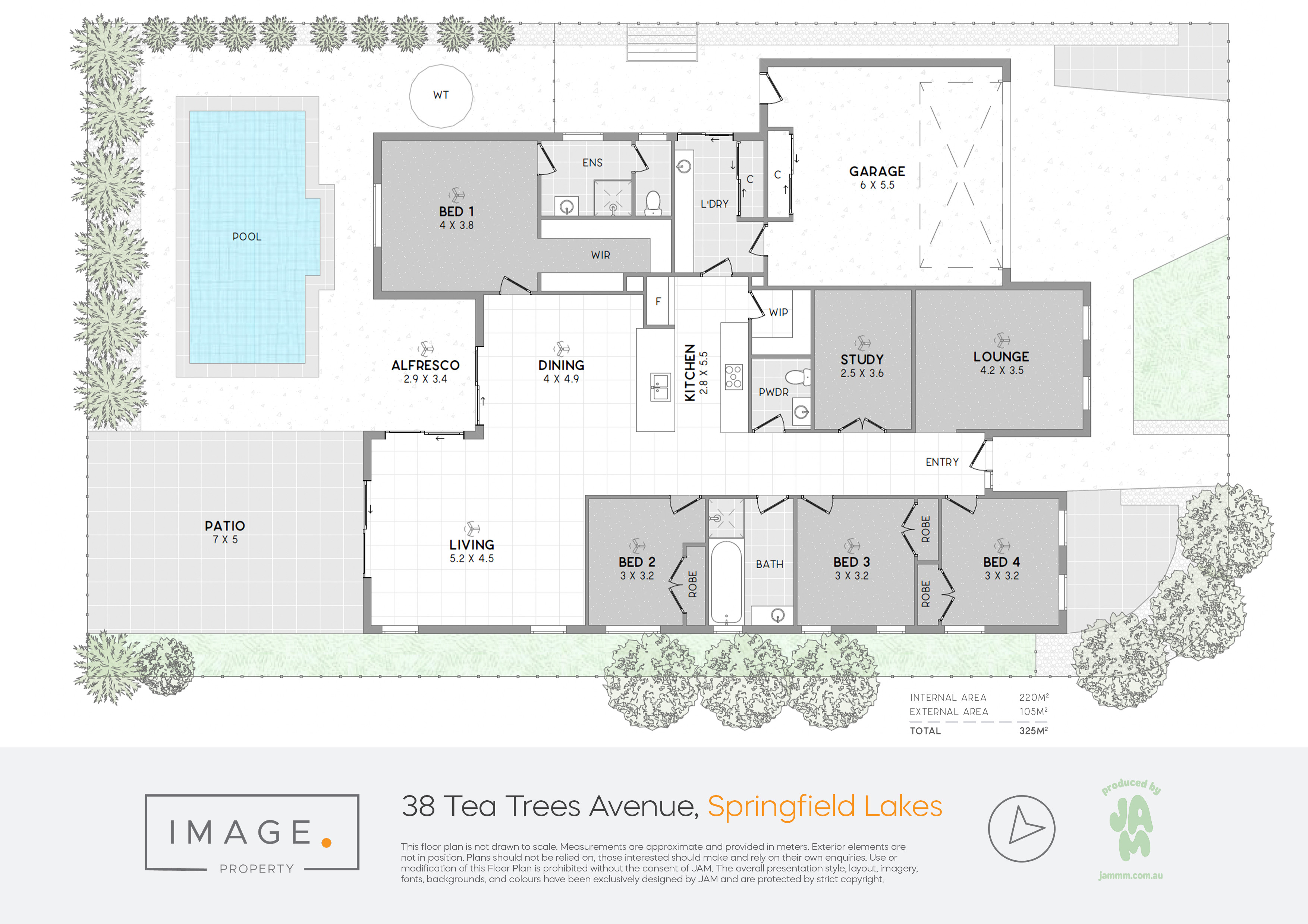 Floorplan for 38 Tea Trees Avenue, Springfield Lakes  QLD  4300