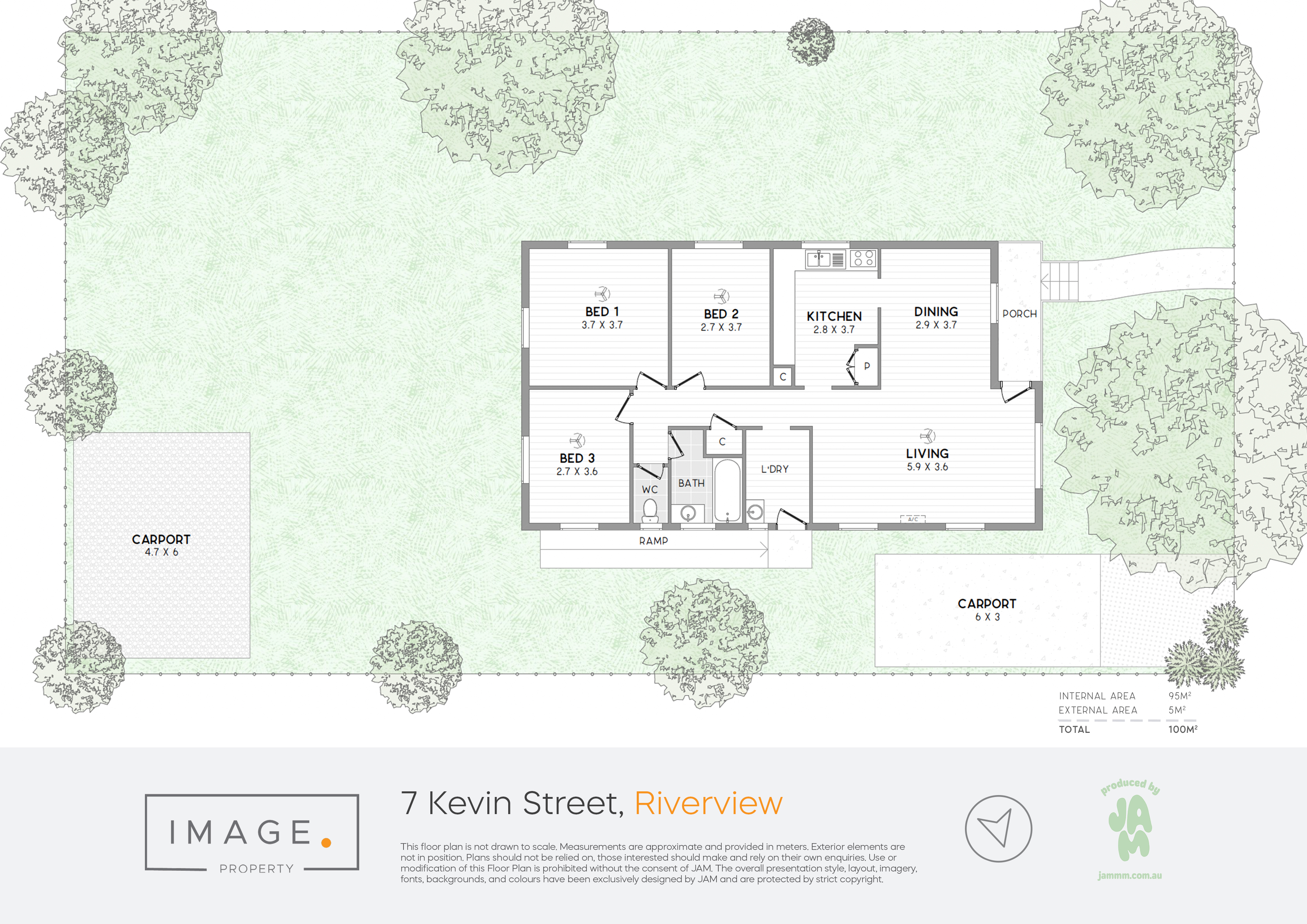 Floorplan for 7 Kevin Street, Riverview  QLD  4303
