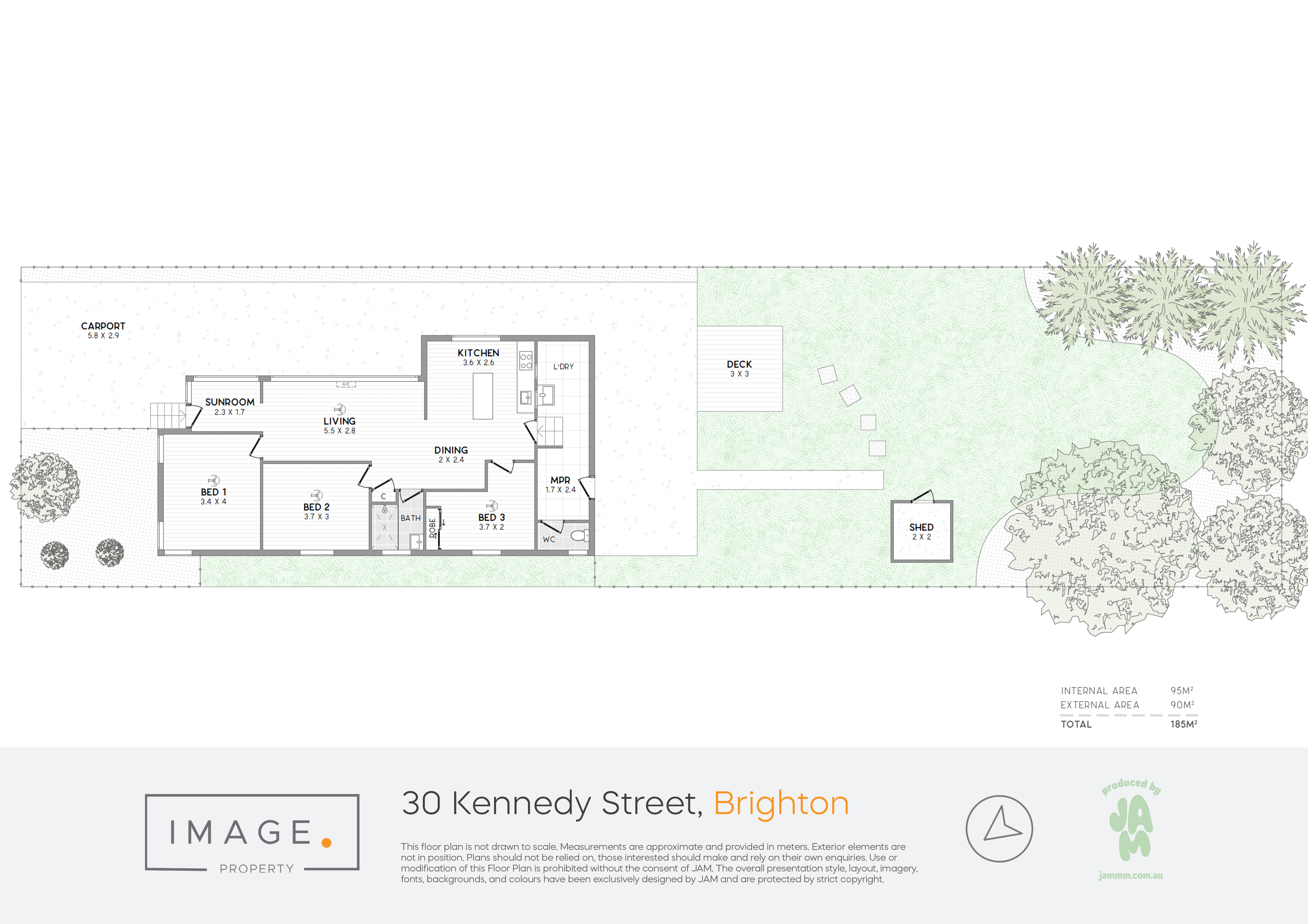 Floorplan for 30 Kennedy Street, Brighton  QLD  4017
