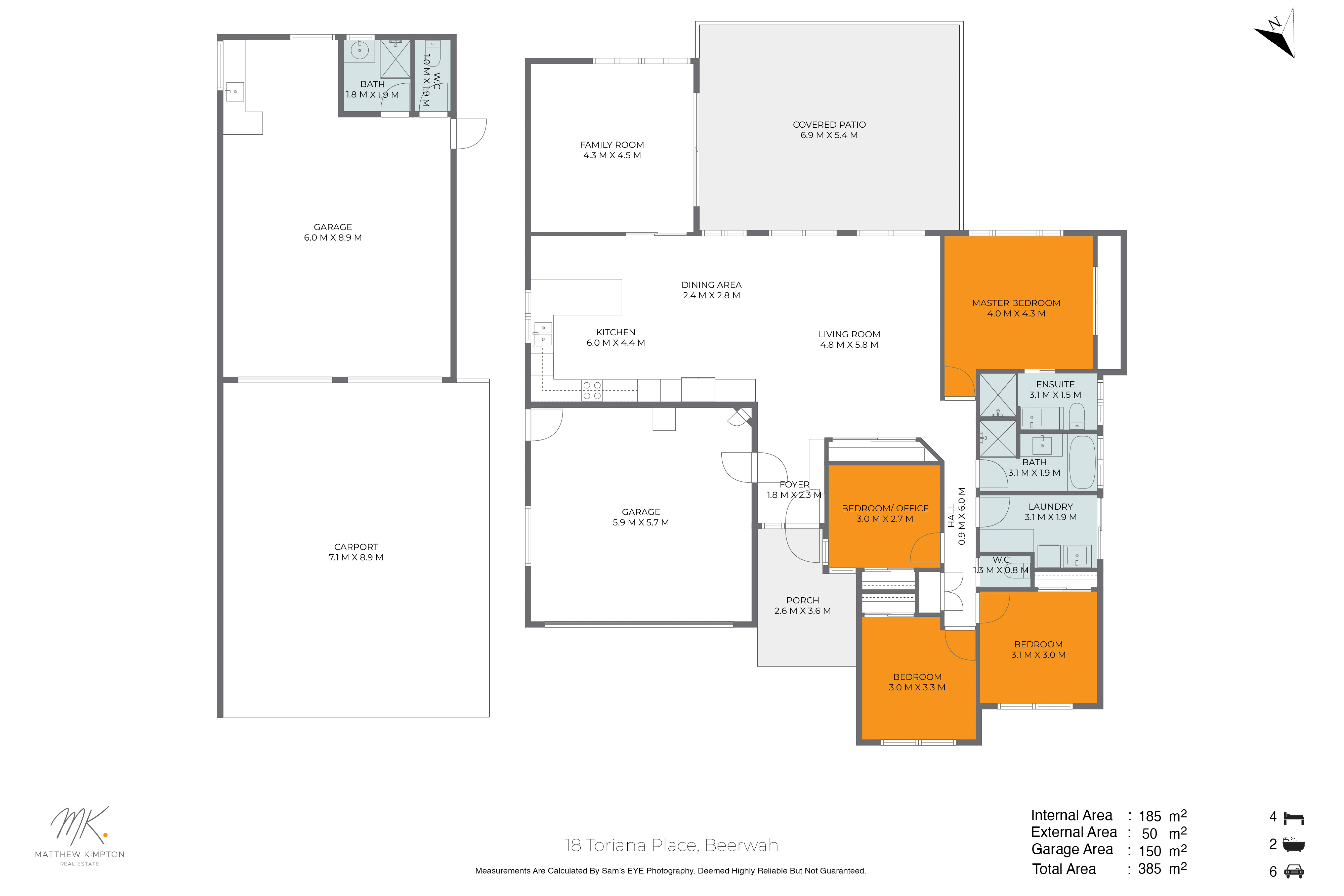 Floorplan for 18 Toriana Place, Beerwah  QLD  4519