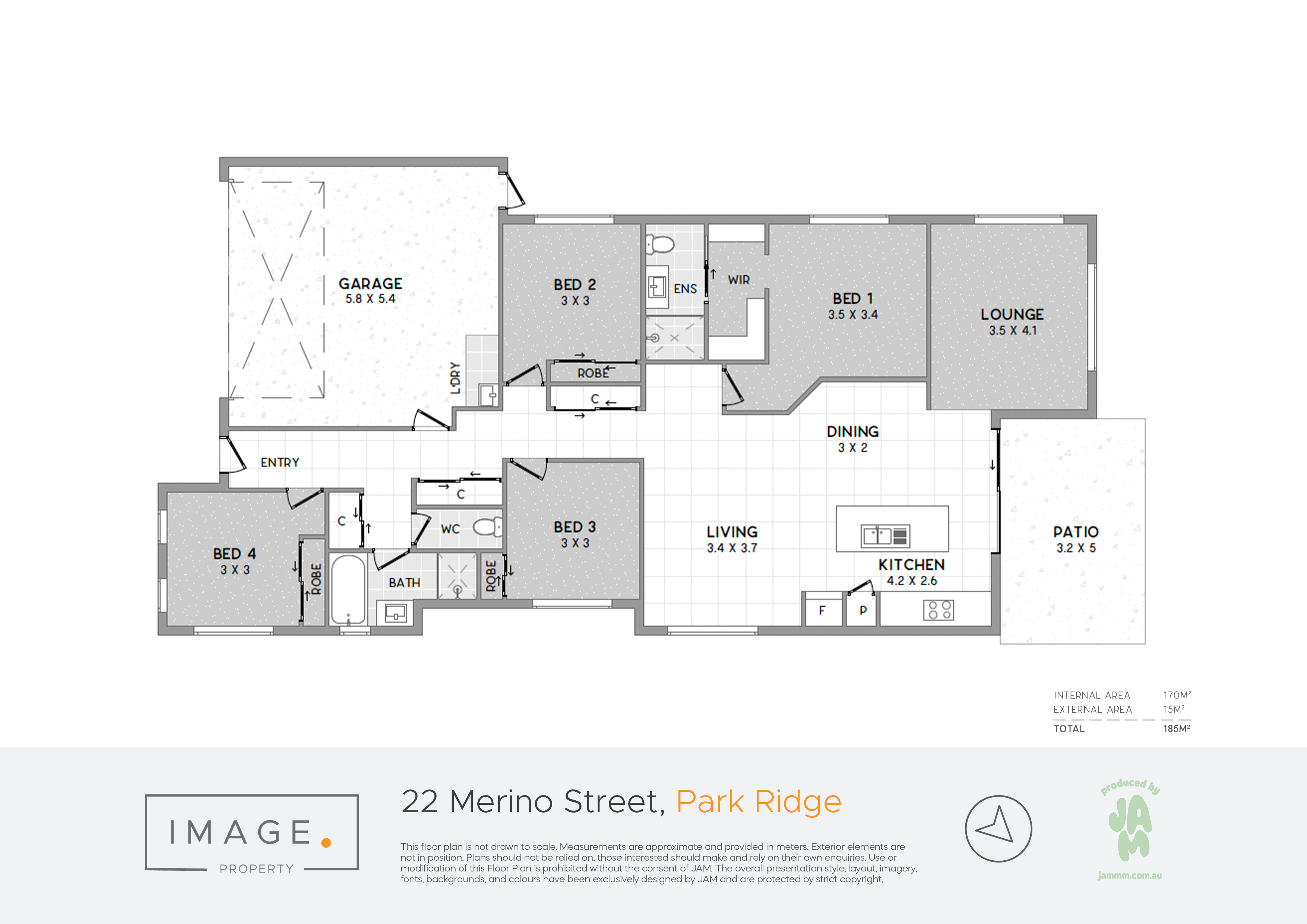 Floorplan for 22 Merino Street, Park Ridge  QLD  4125