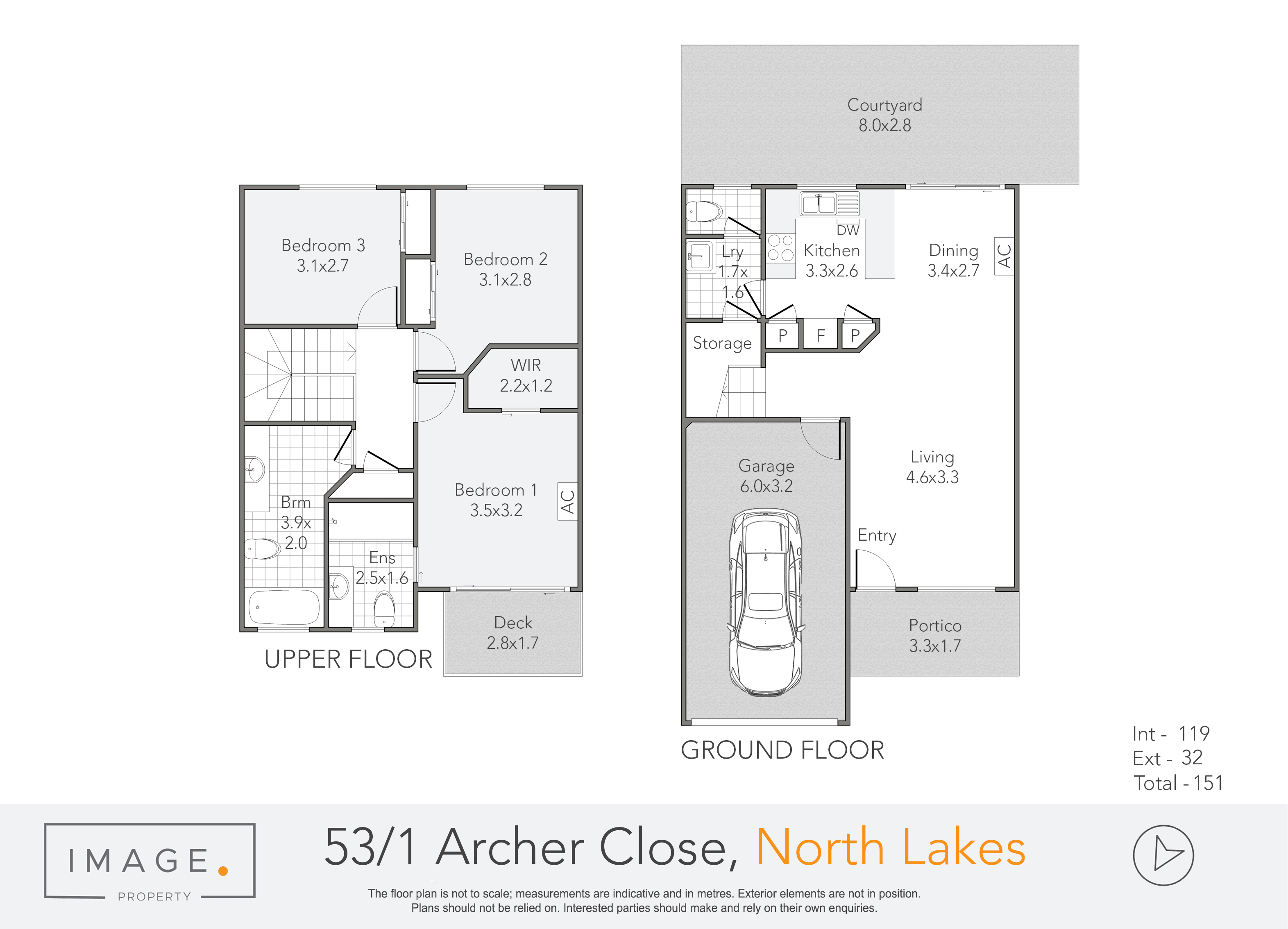 Floorplan for 53/1 Archer Close, North Lakes  QLD  4509