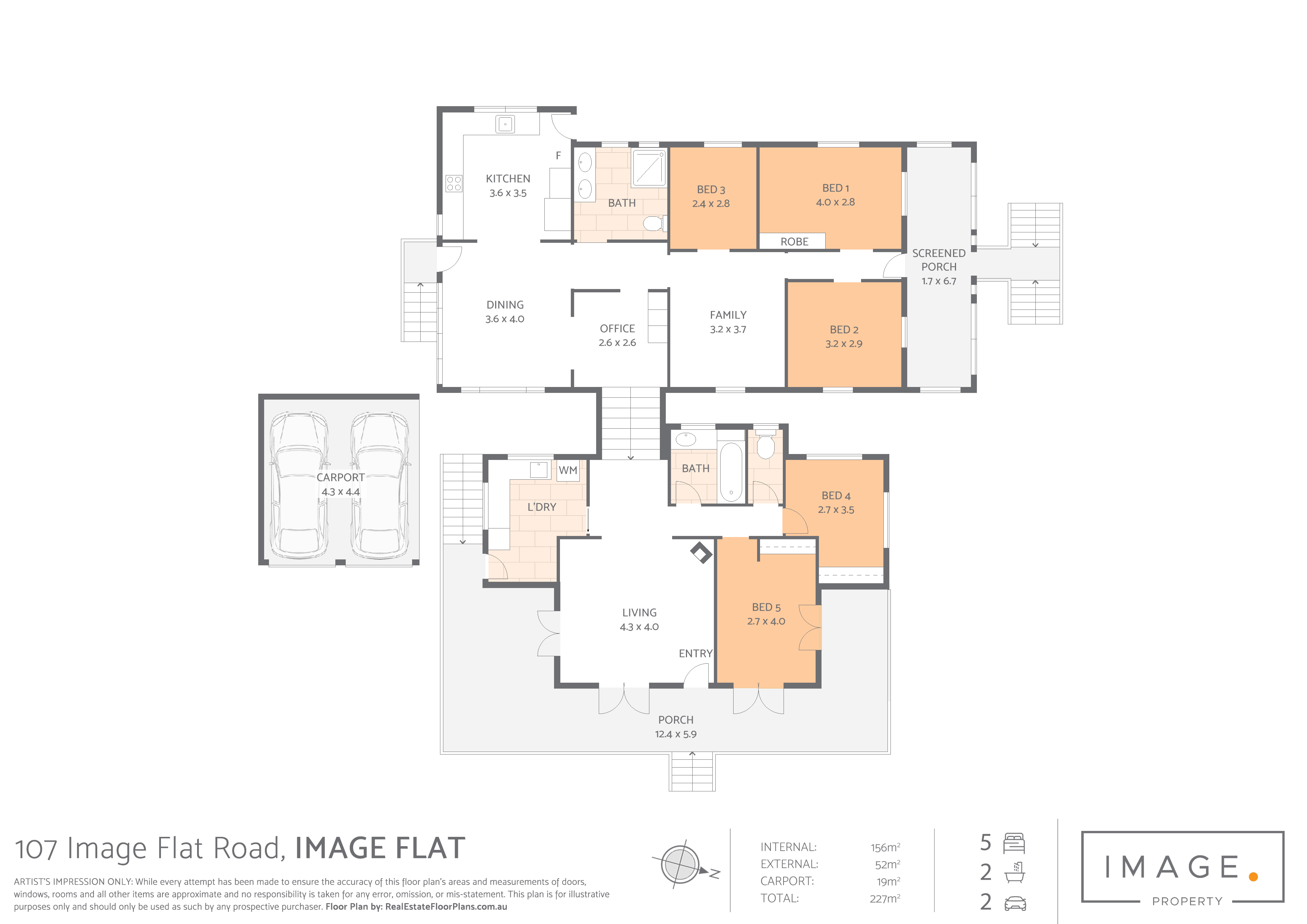 Floorplan for 107 Image Flat Road, Image Flat  QLD  4560