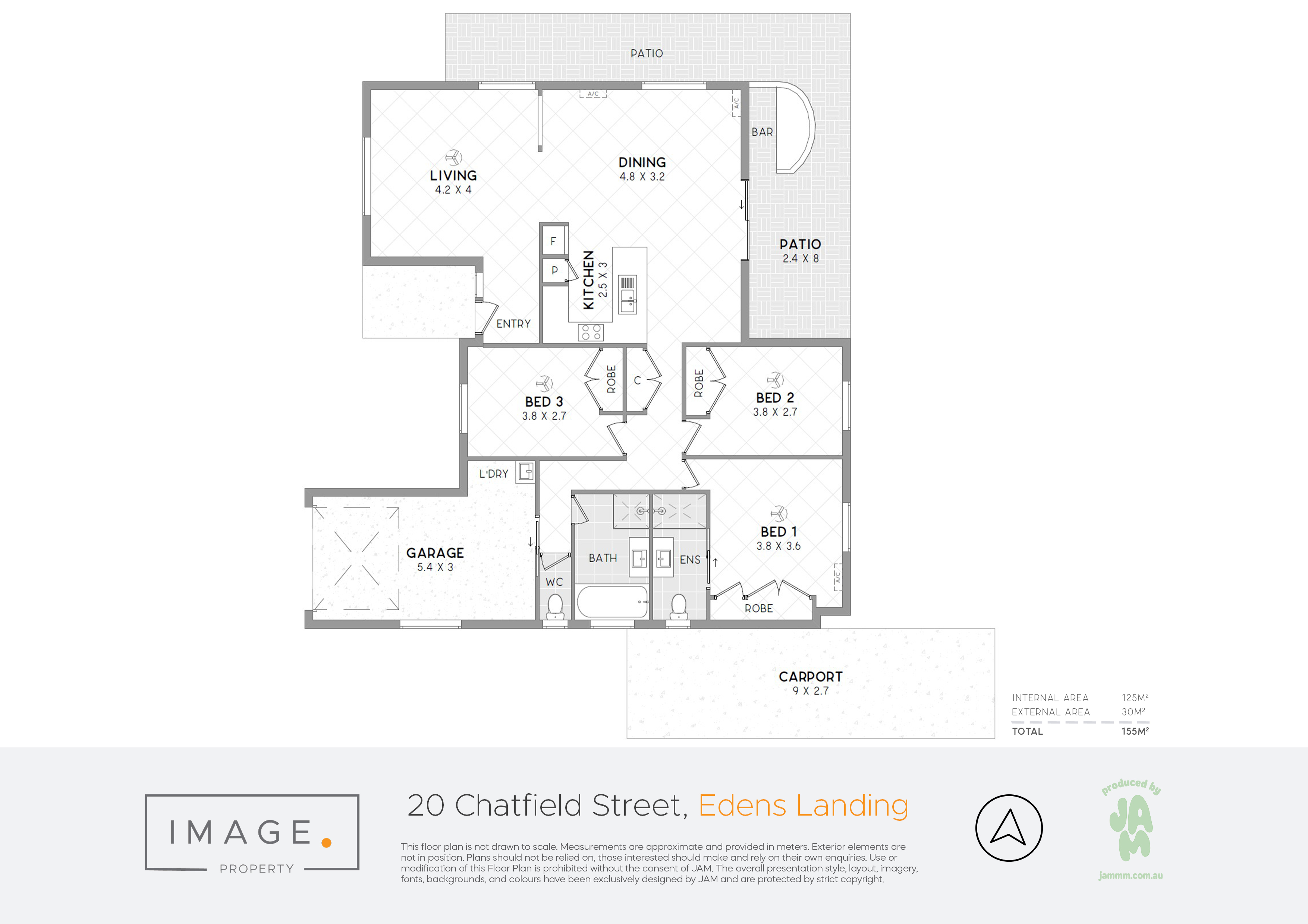 Floorplan for 20 Chatfield Street, Edens Landing  QLD  4207
