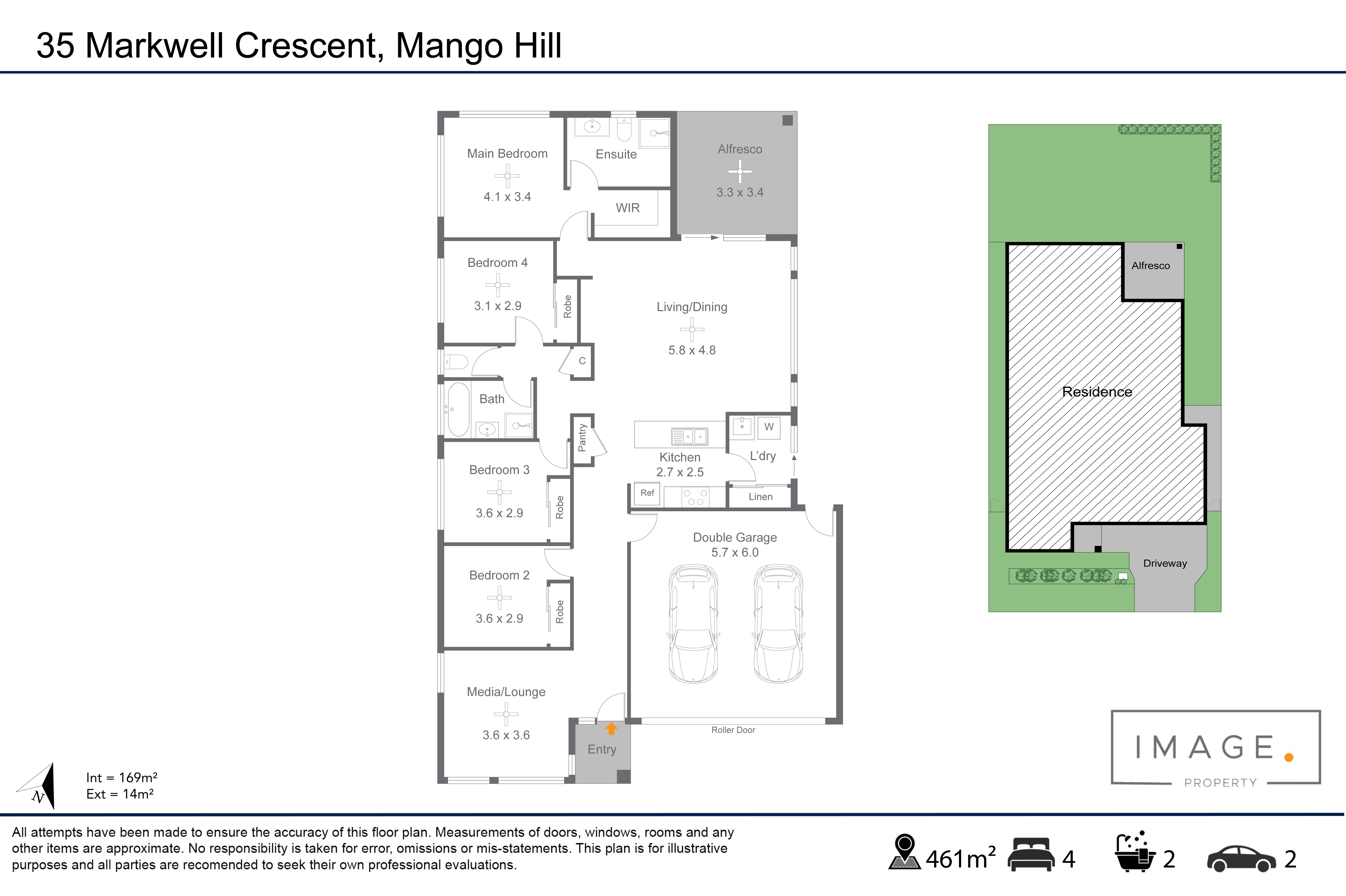 Floorplan for 35 Markwell Crescent, Mango Hill  QLD  4509