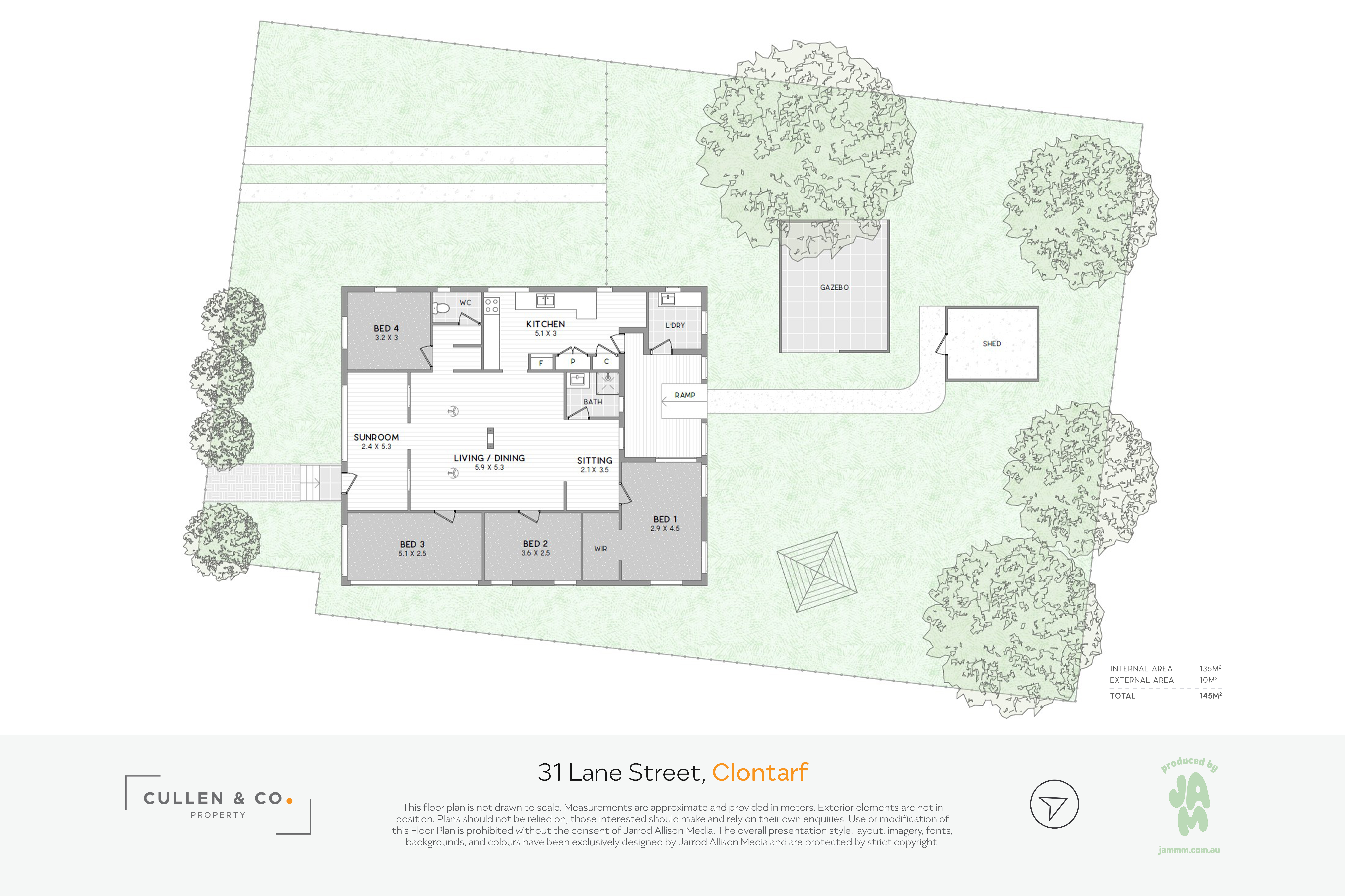 Floorplan for 31 Lane Street, Clontarf  QLD  4019