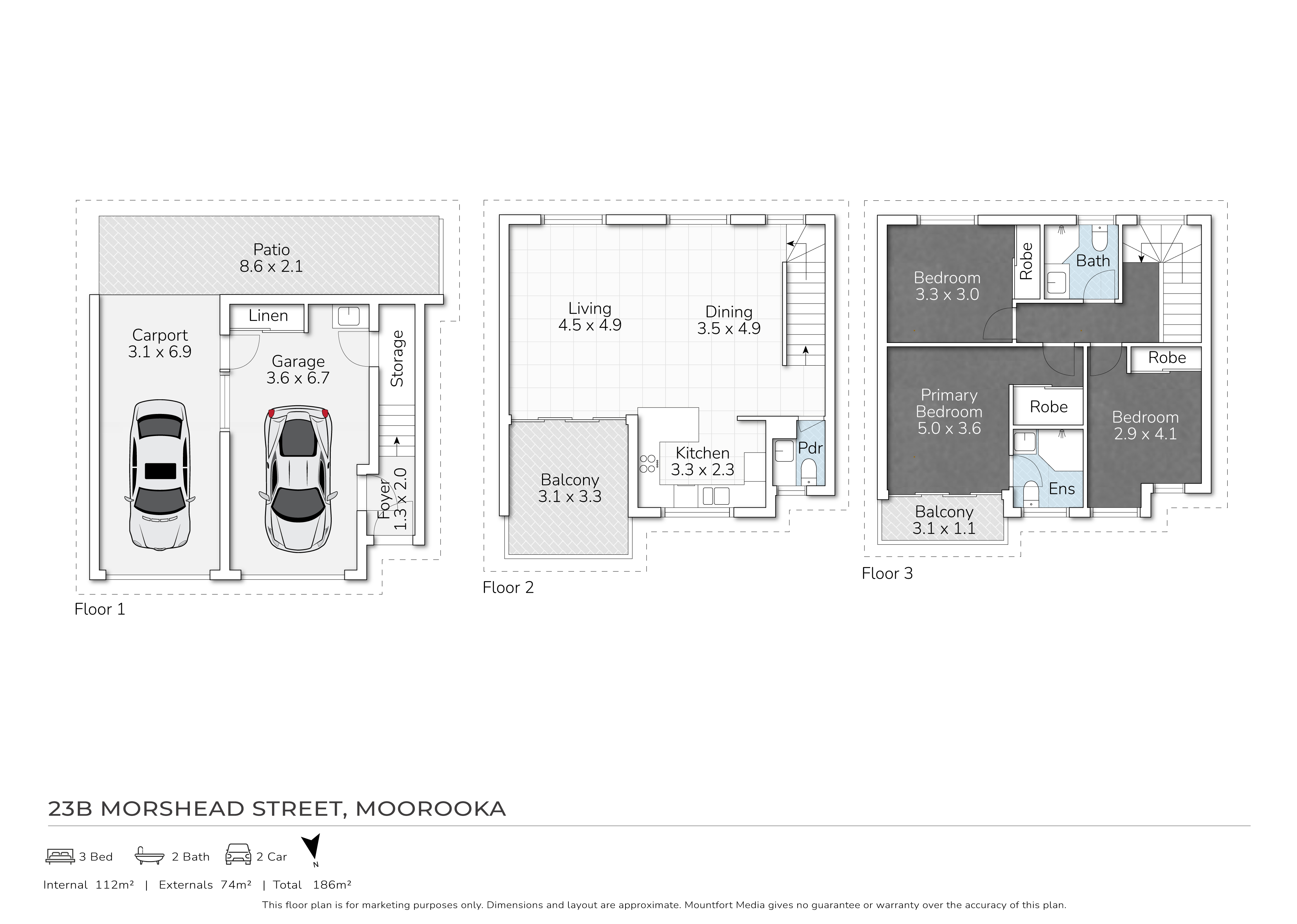 Floorplan for 23B Morshead Street, Moorooka  QLD  4105