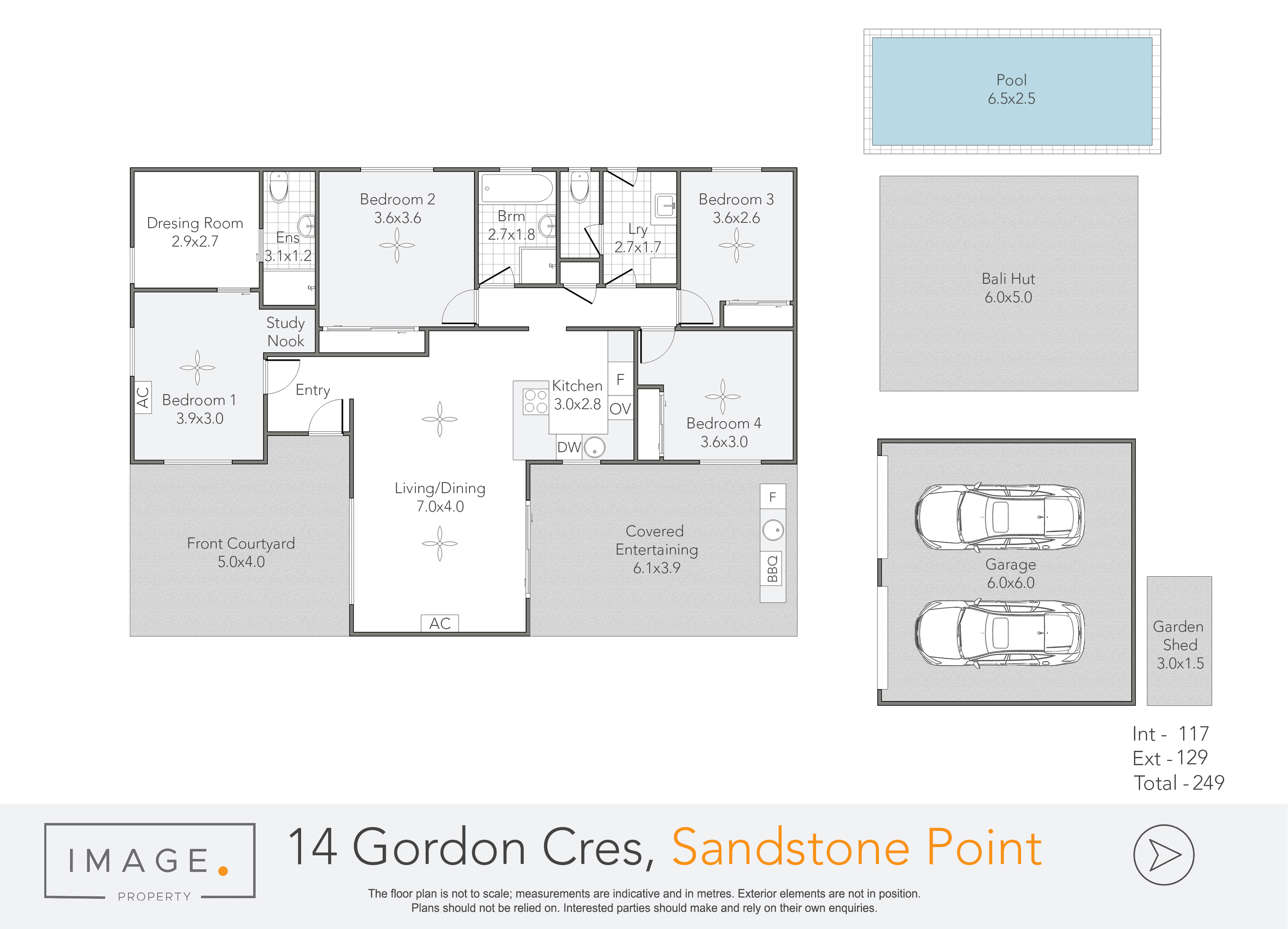 Floorplan for 14 Gordon Crescent, Sandstone Point  QLD  4511