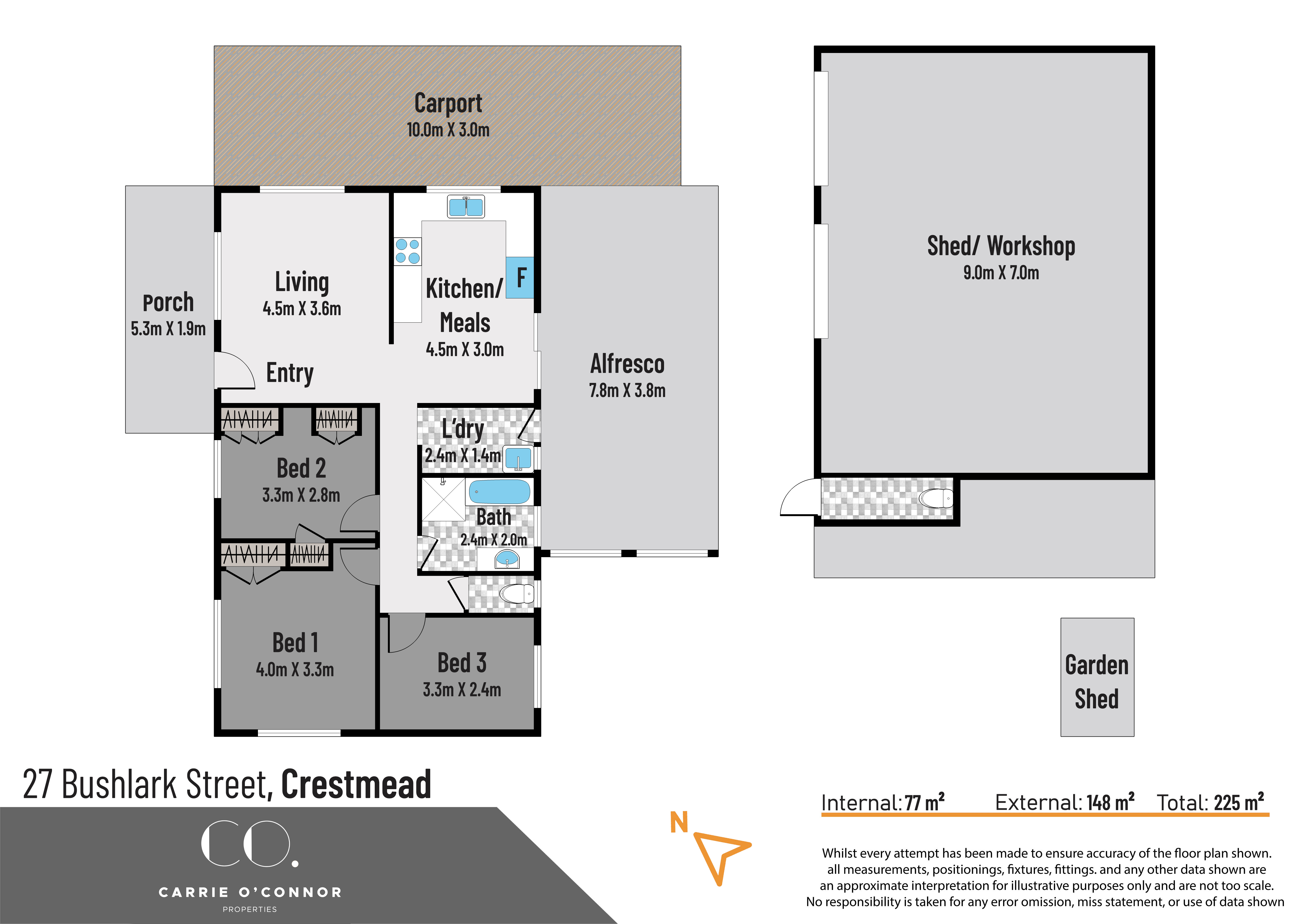 Floorplan for 27 Bushlark Street, Crestmead  QLD  4132