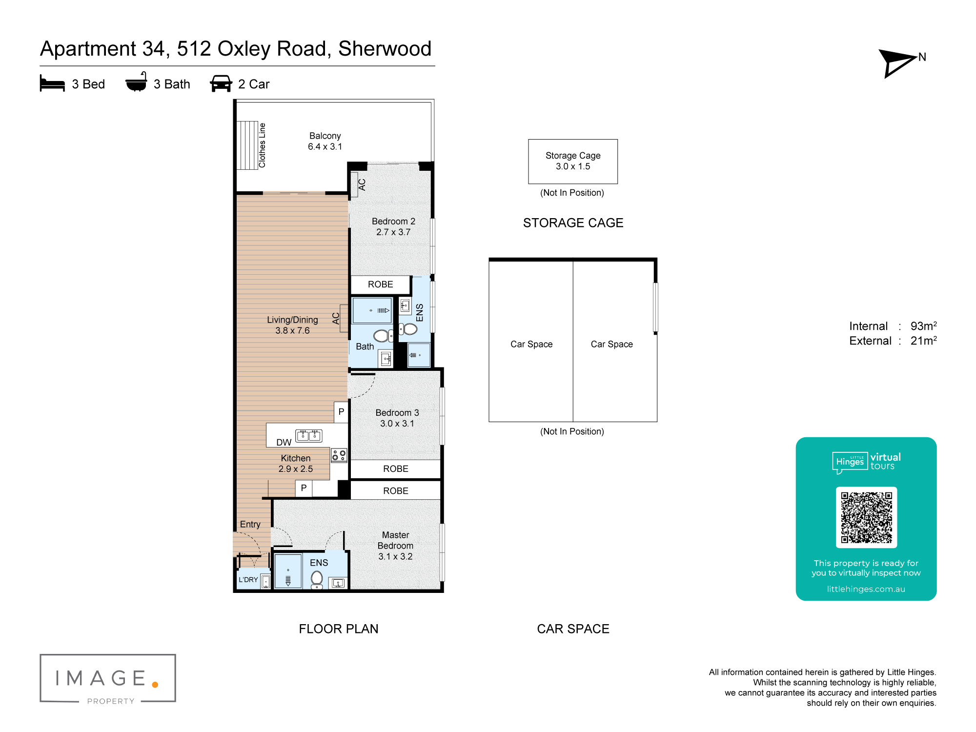 Floorplan for 34/512 Oxley Road, Sherwood  QLD  4075