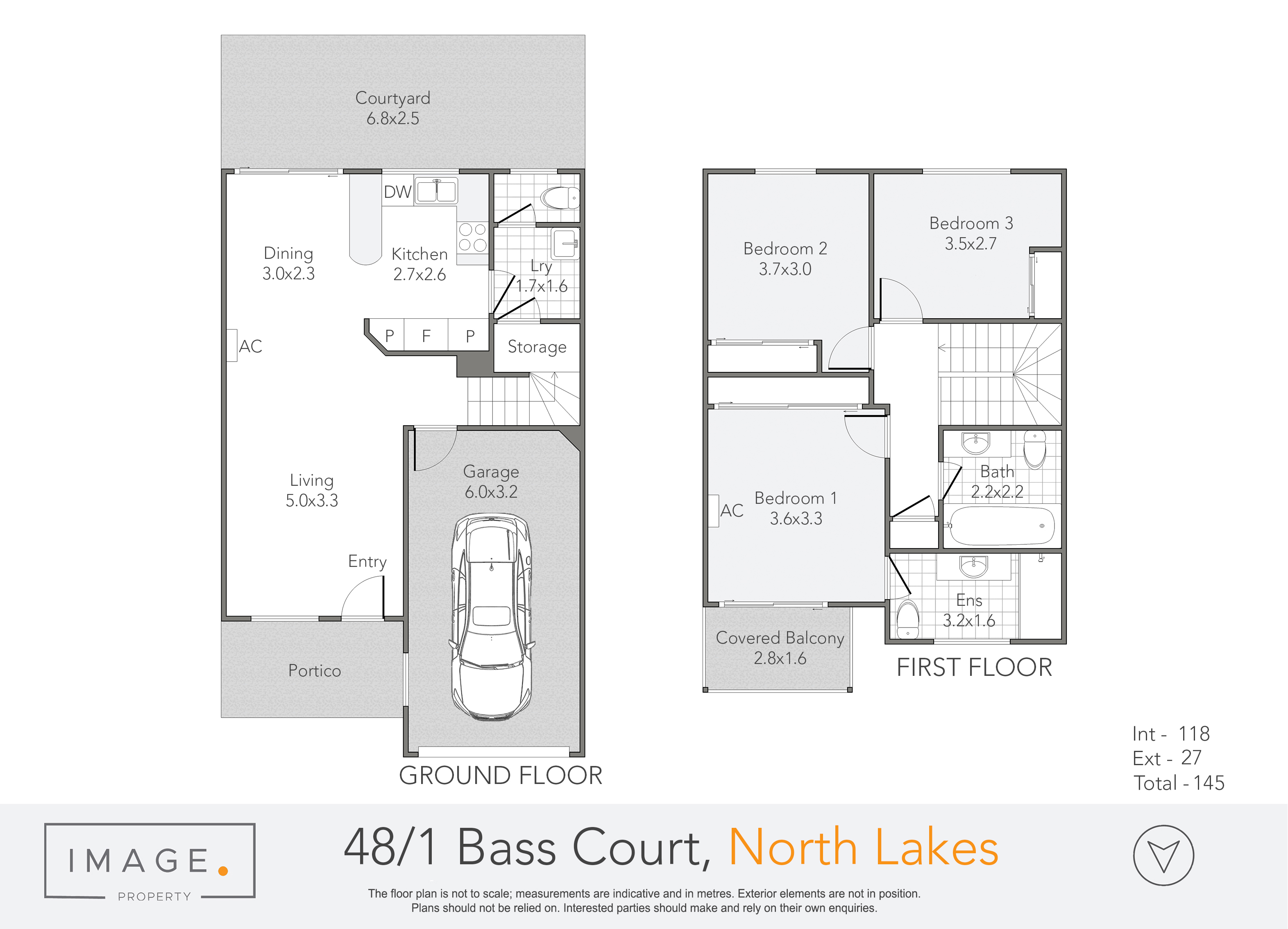 Floorplan for 48/1 Bass Court, North Lakes  QLD  4509