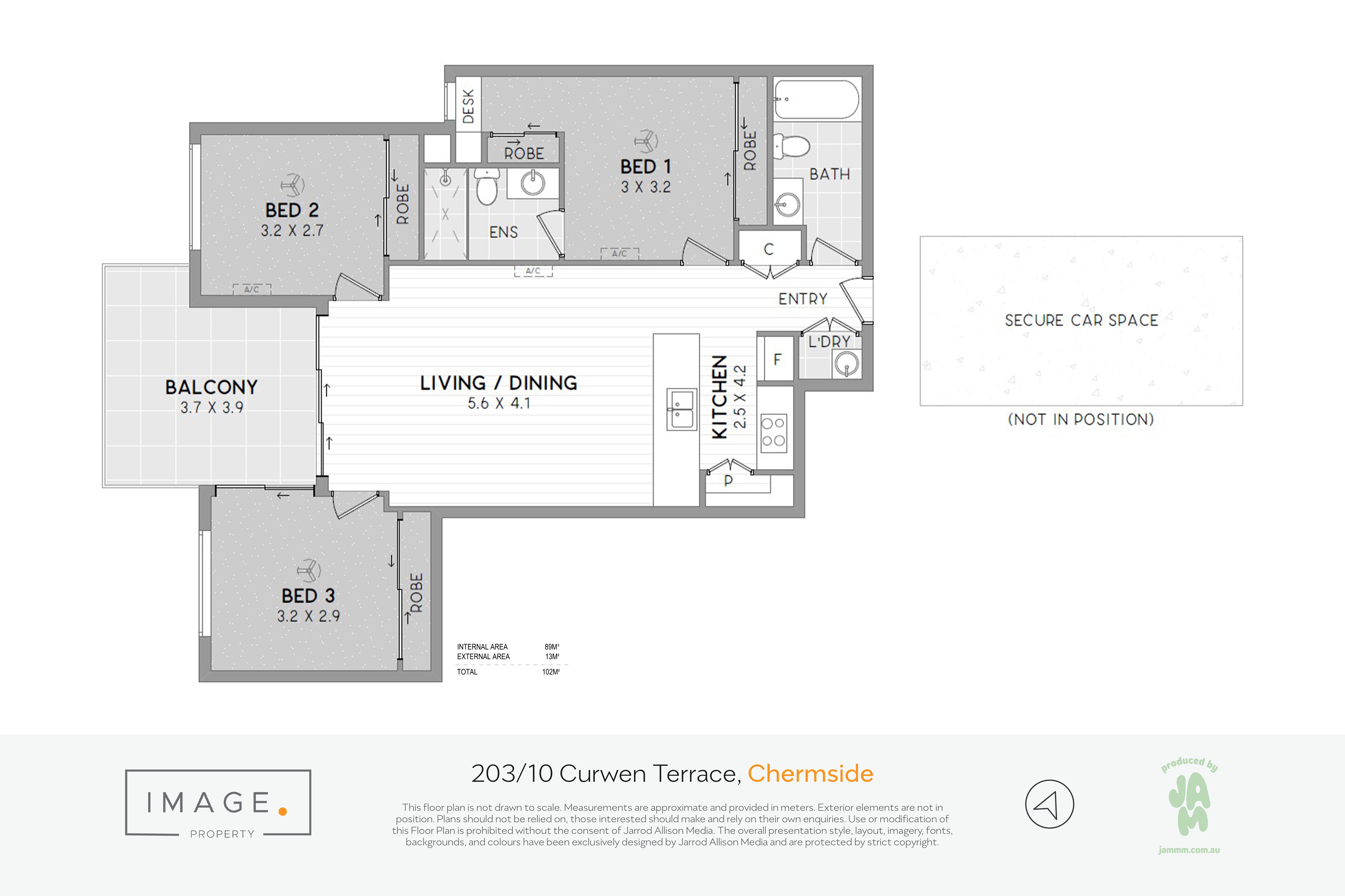 Floorplan for 203/10 Curwen Terrace, Chermside  QLD  4032