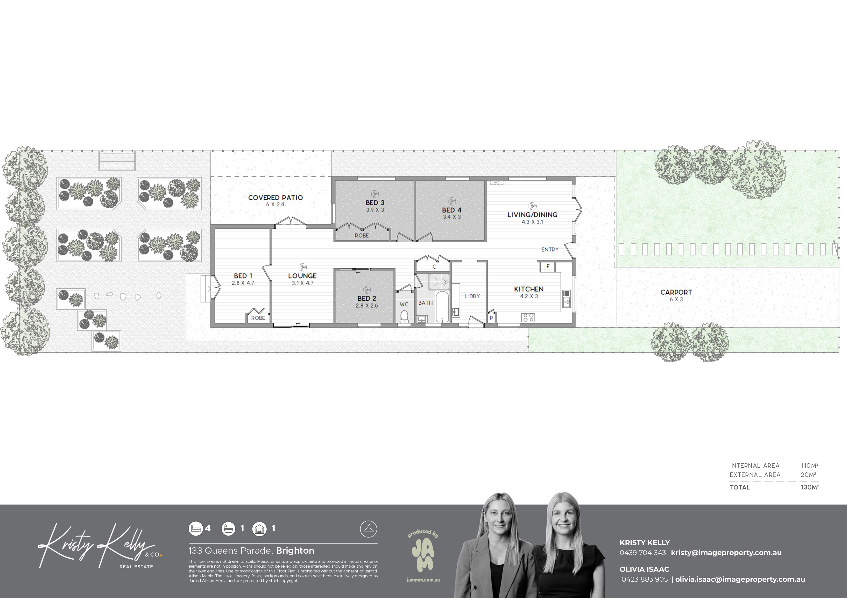 Floorplan for 133 Queens Parade, Brighton  QLD  4017