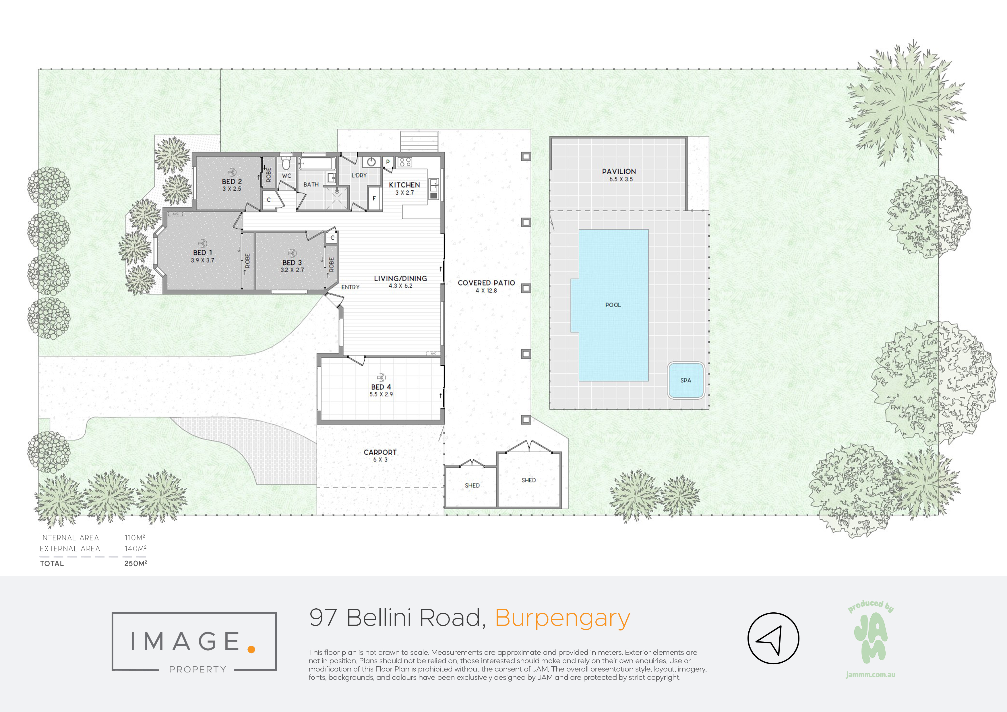 Floorplan for 97 Bellini Road, Burpengary  QLD  4505