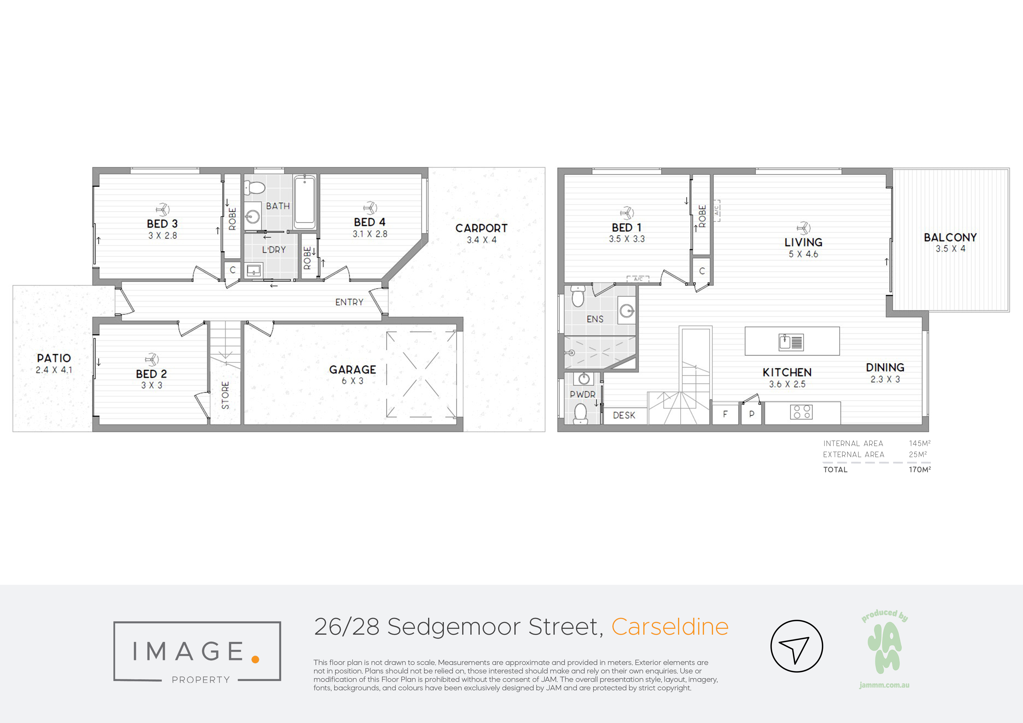 Floorplan for 26/28 Sedgemoor Street, Carseldine  QLD  4034