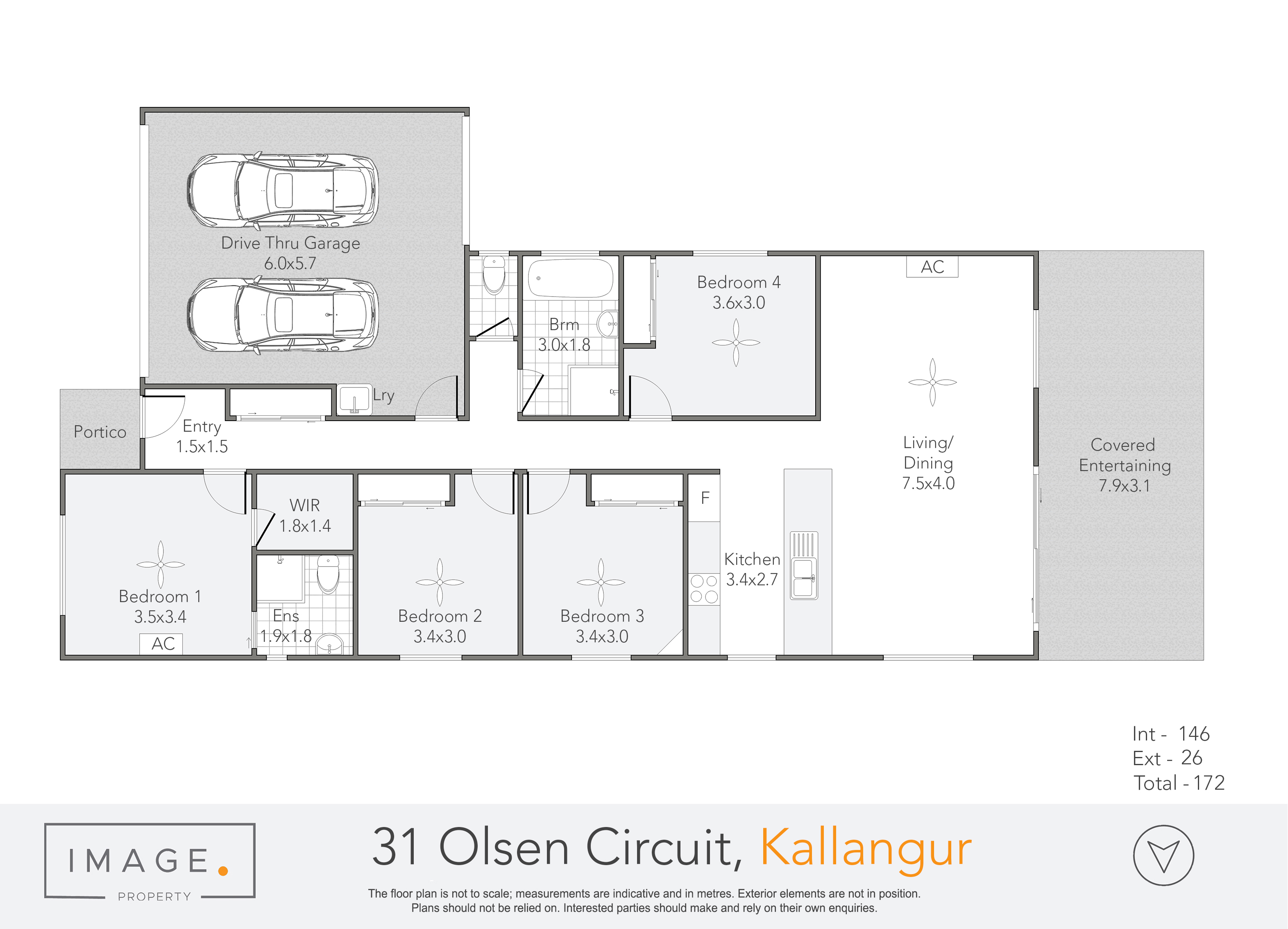 Floorplan for 31 Olsen Circuit, Kallangur  QLD  4503