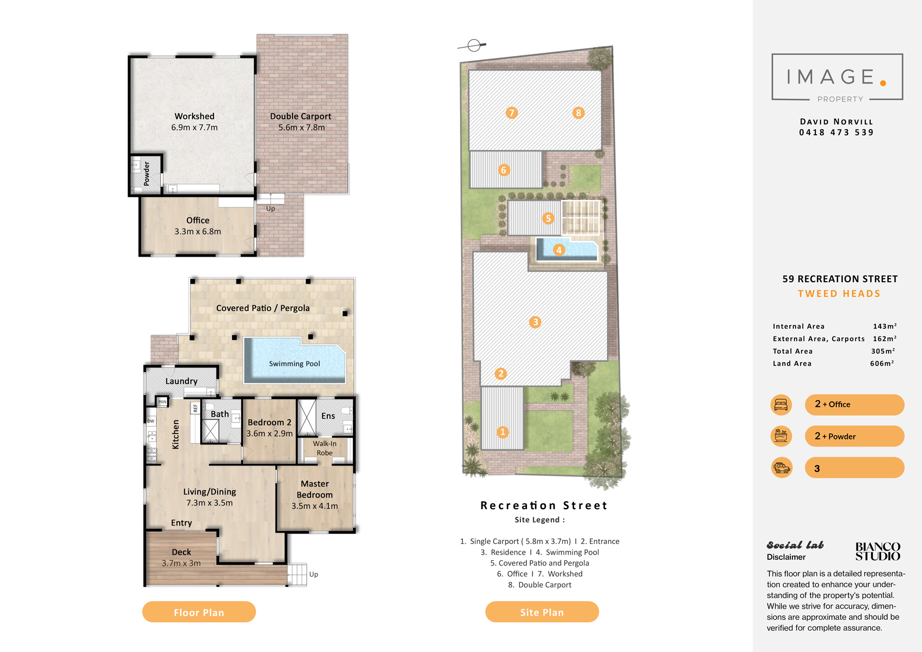 Floorplan for 59 Recreation Street, Tweed Heads  NSW  2485