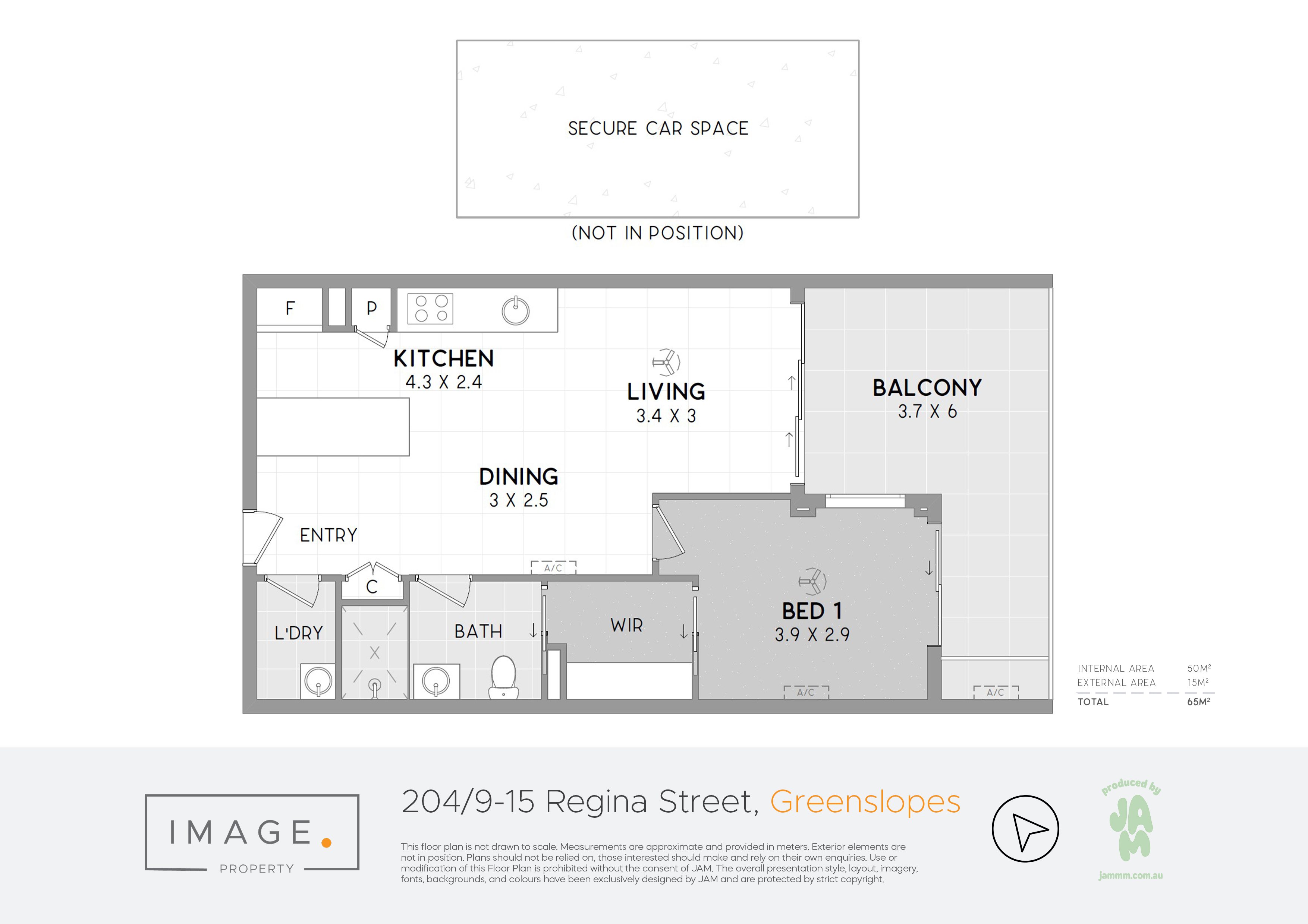 Floorplan for 204/9-15 Regina Street, Greenslopes  QLD  4120