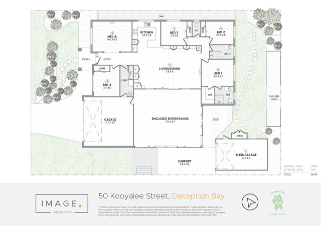 Floorplan for 50 Kooyalee Street, Deception Bay  QLD  4508