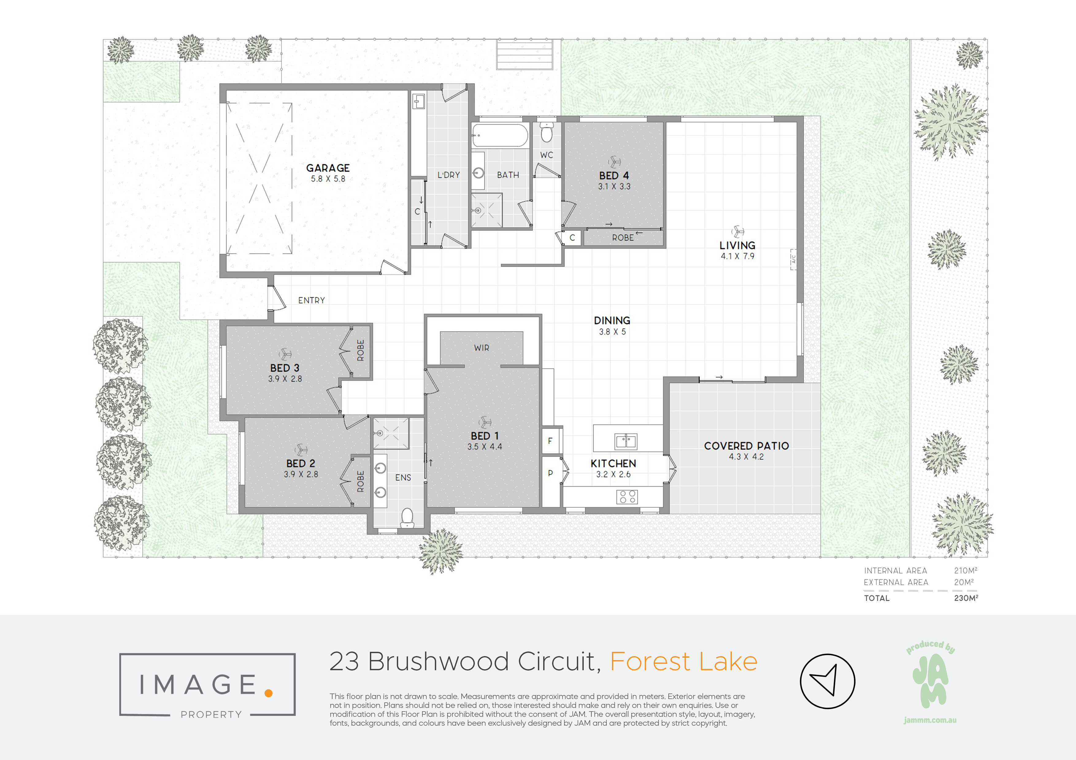 Floorplan for 23 Brushwood Circuit, Forest Lake  QLD  4078