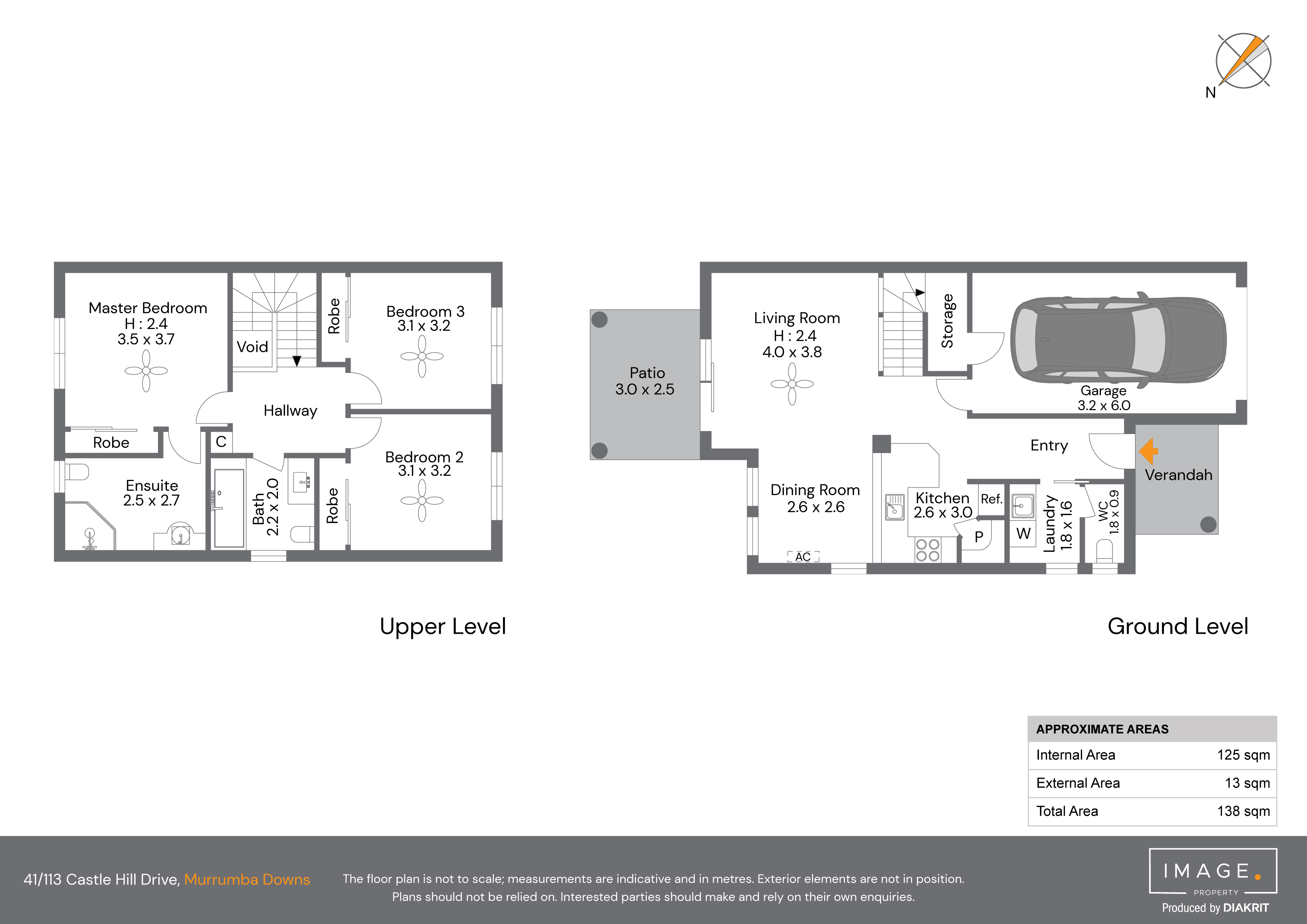 Floorplan for 41/113 Castle Hill Drive, Murrumba Downs  QLD  4503