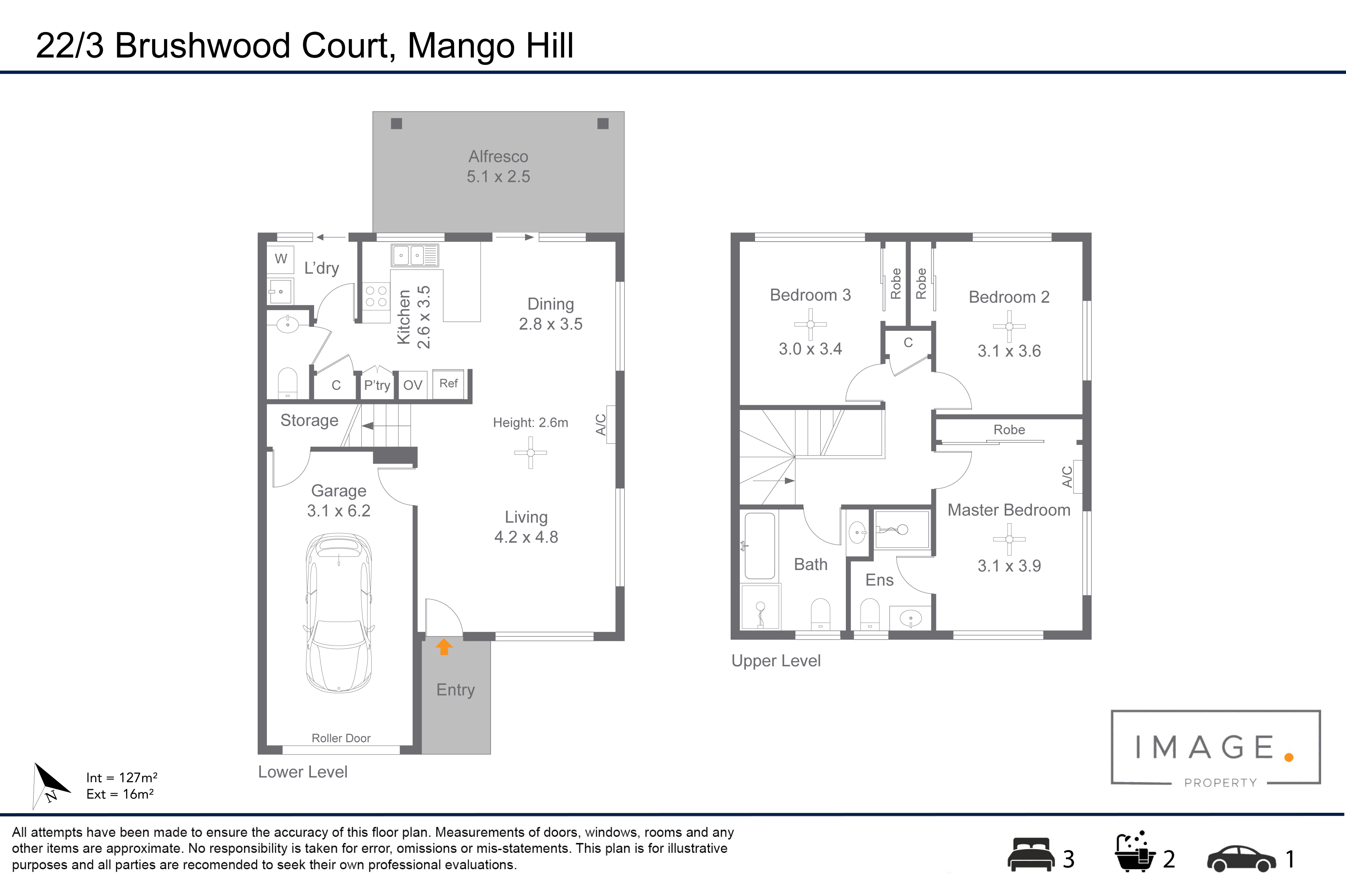 Floorplan for 22/3 Brushwood Court, Mango Hill  QLD  4509