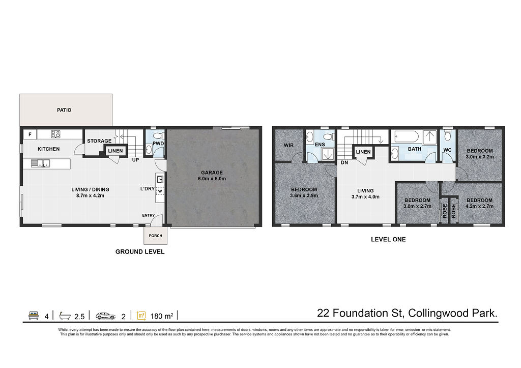 Floorplan for 22 Foundation Street, Collingwood Park  QLD  4301