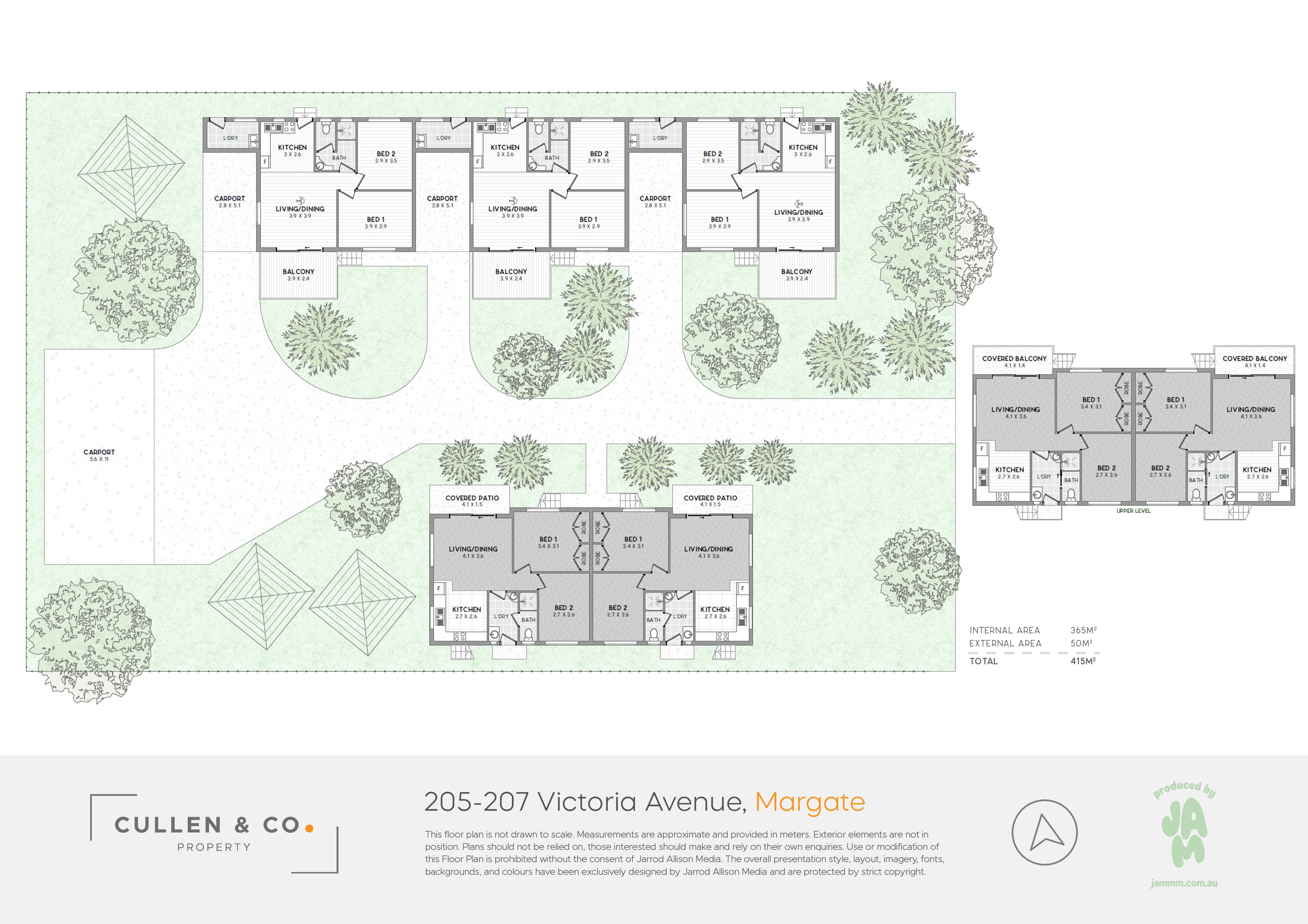 Floorplan for 205-207 Victoria Avenue, Margate  QLD  4019