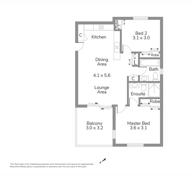 Floorplan for 6/79 Beaudesert Road, Moorooka  QLD  4105
