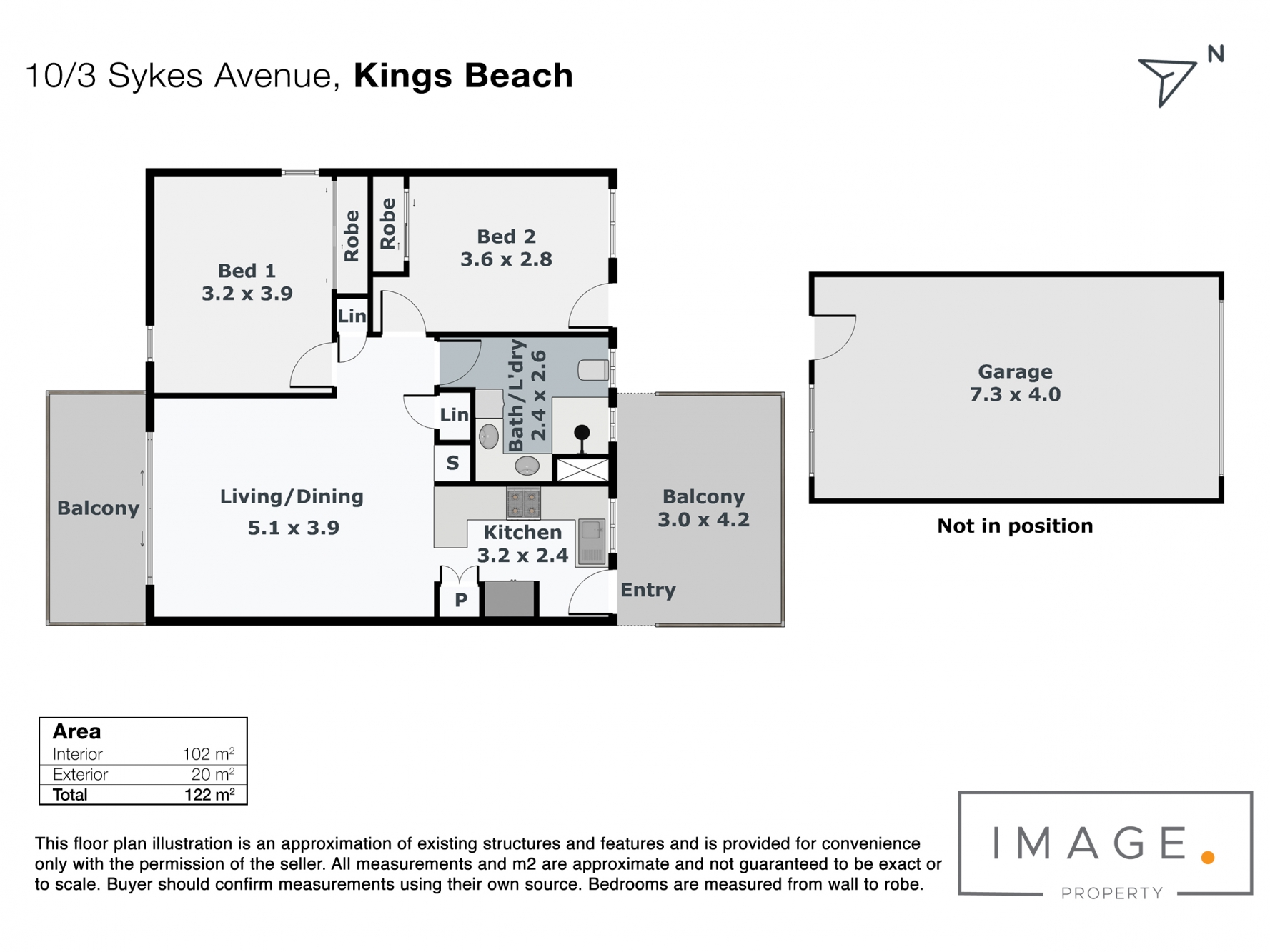 Floorplan for 10/3 Sykes Avenue, Kings Beach  QLD  4551