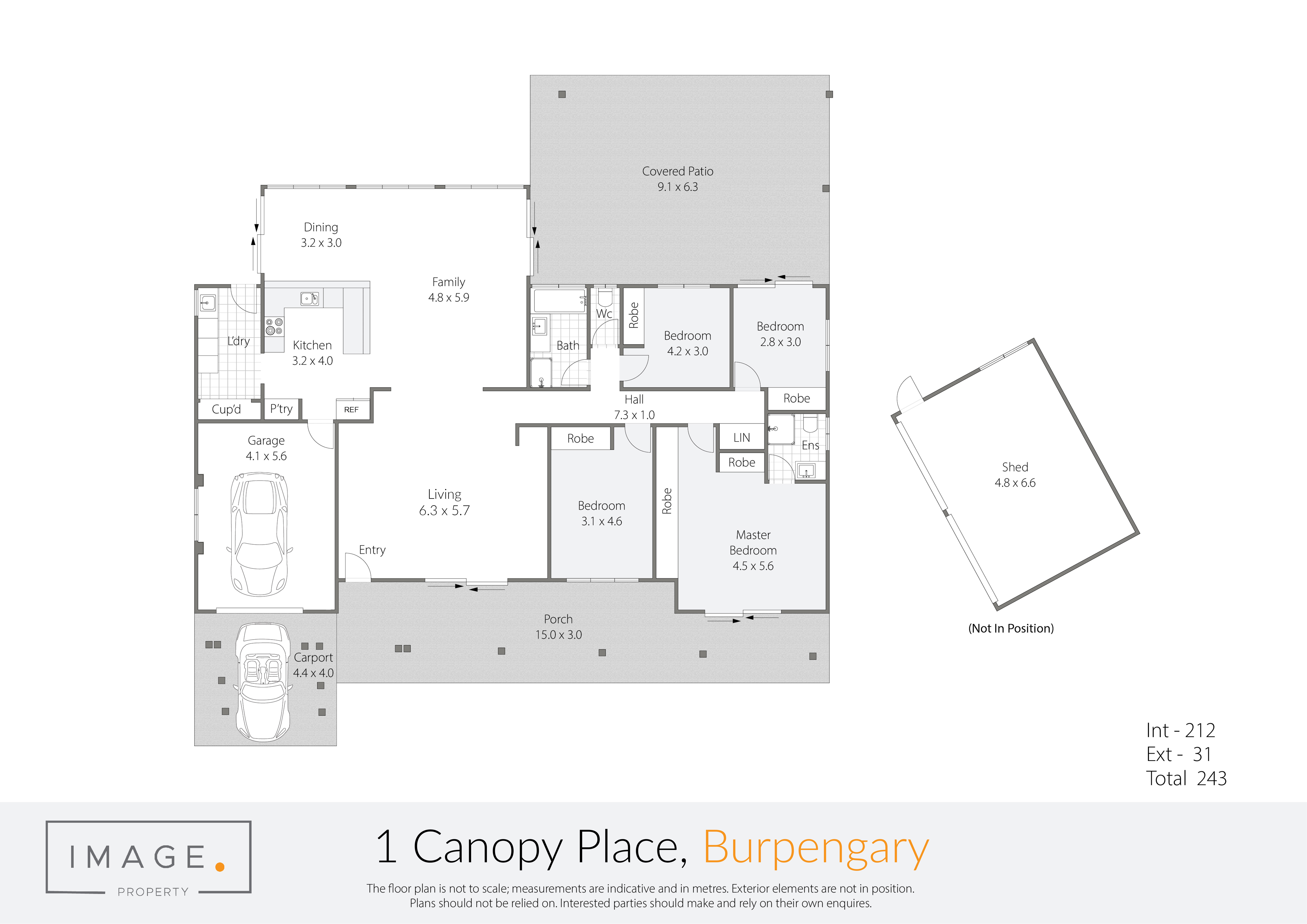 Floorplan for 1 Canopy Place, Burpengary  QLD  4505