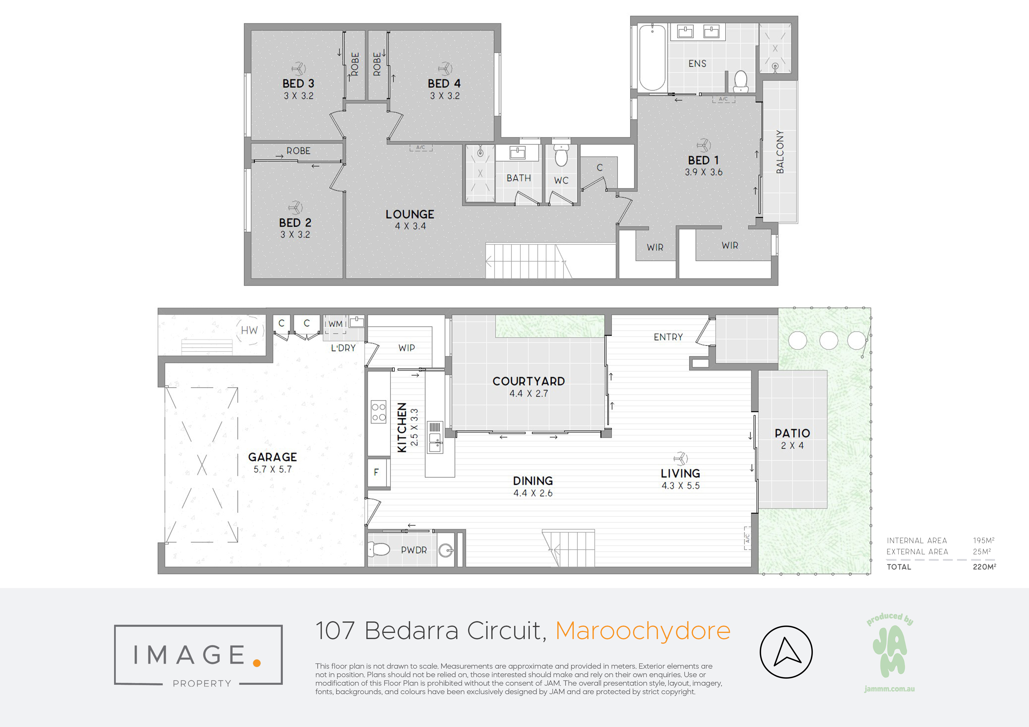 Floorplan for 107 Bedarra Circuit, Maroochydore  QLD  4558