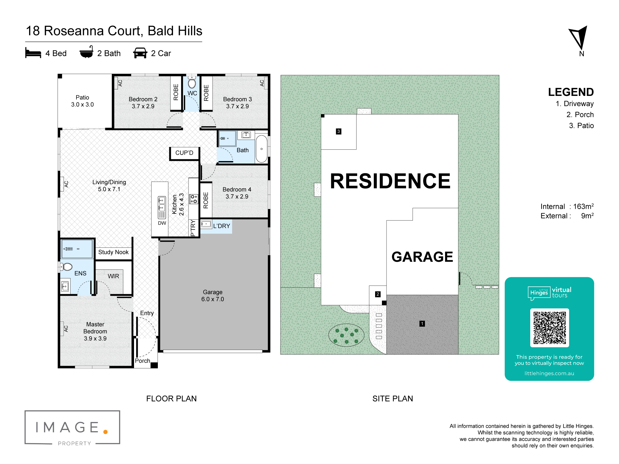 Floorplan for 18 Roseanna Court, Bald Hills  QLD  4036