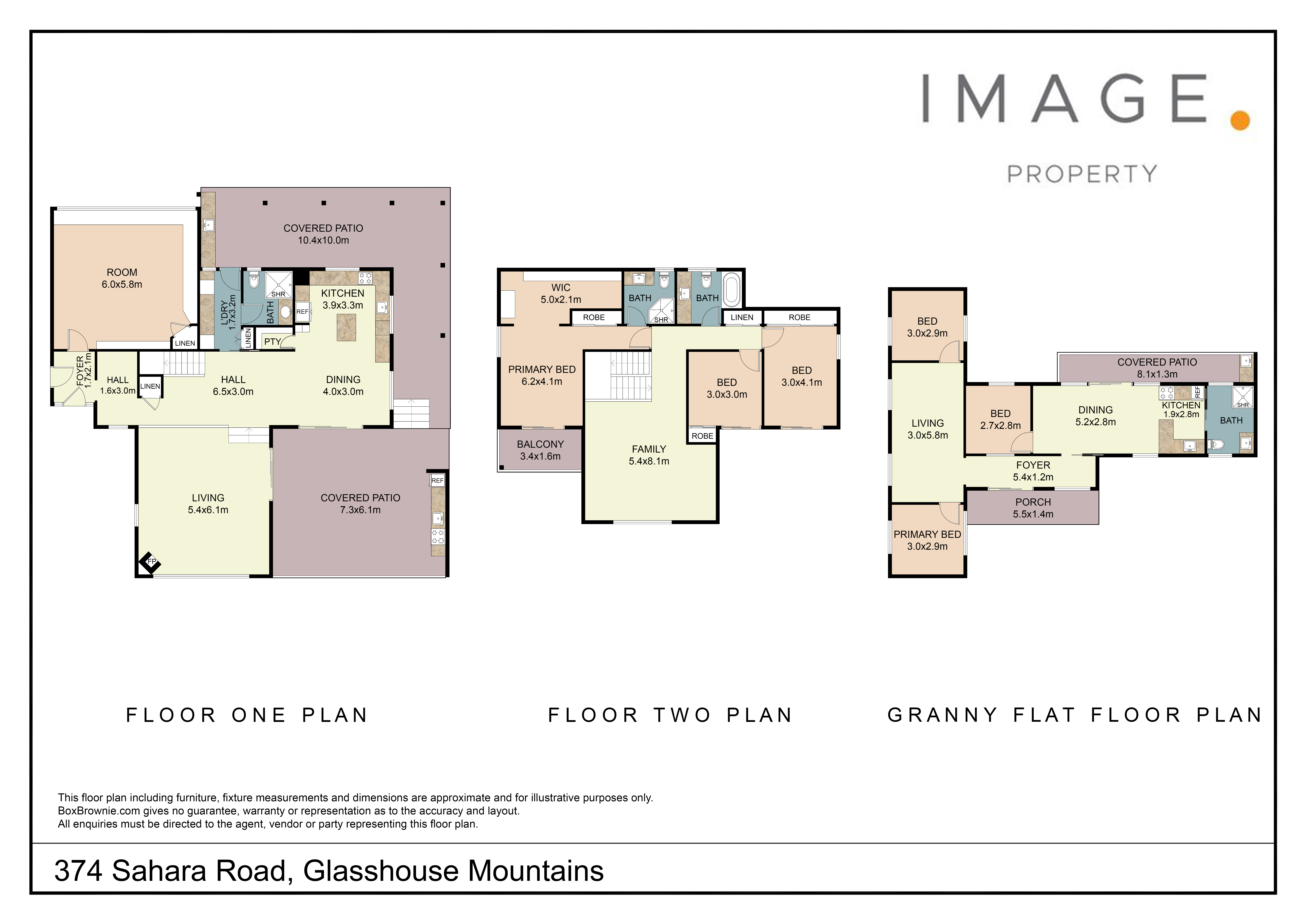 Floorplan for 374 Sahara Road, Glass House Mountains  QLD  4518