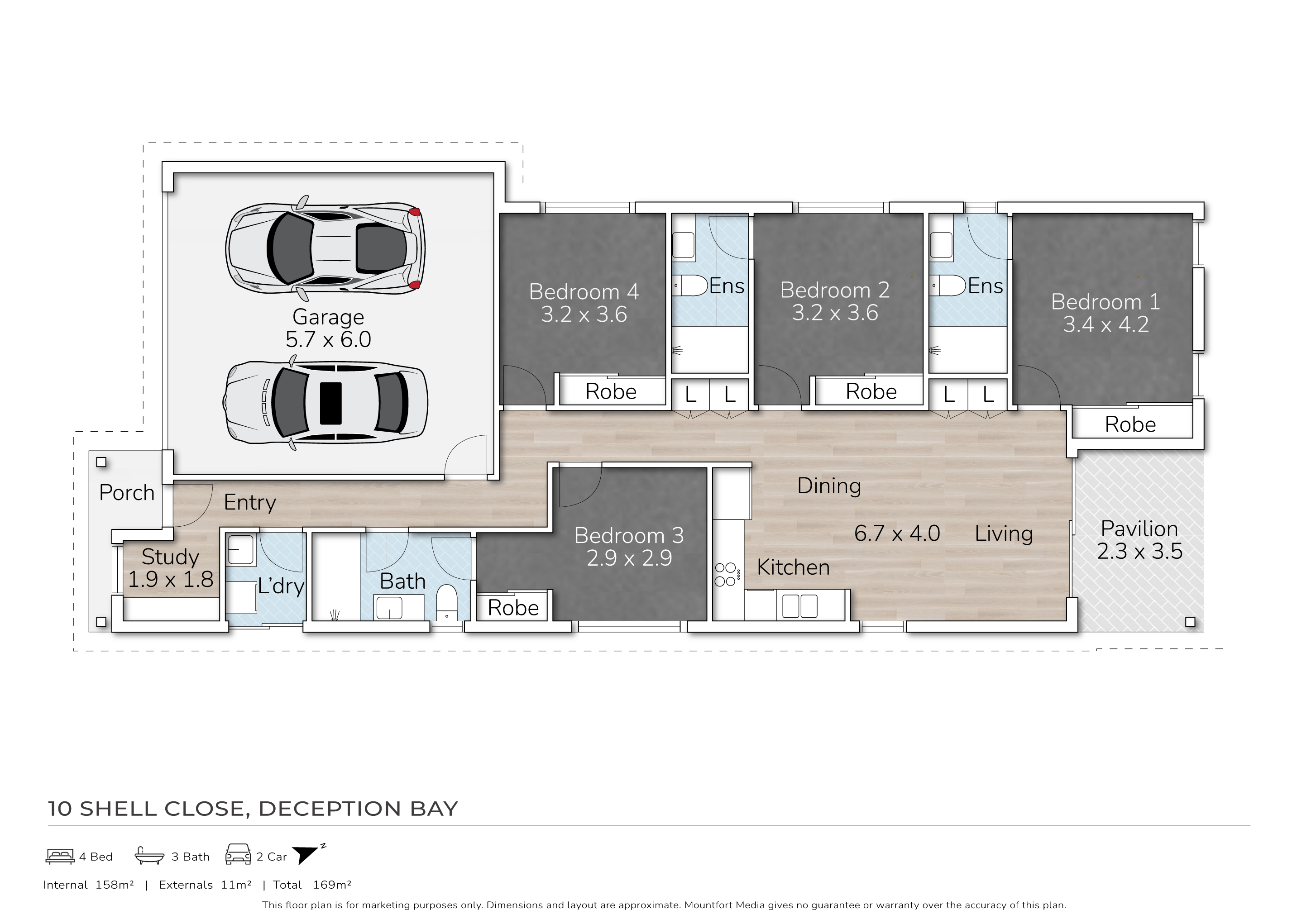 Floorplan for 10 Shell Close, Deception Bay  QLD  4508