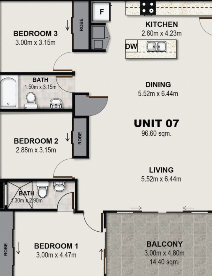 Floorplan for 7/7 Livingstone Street, Yeerongpilly  QLD  4105