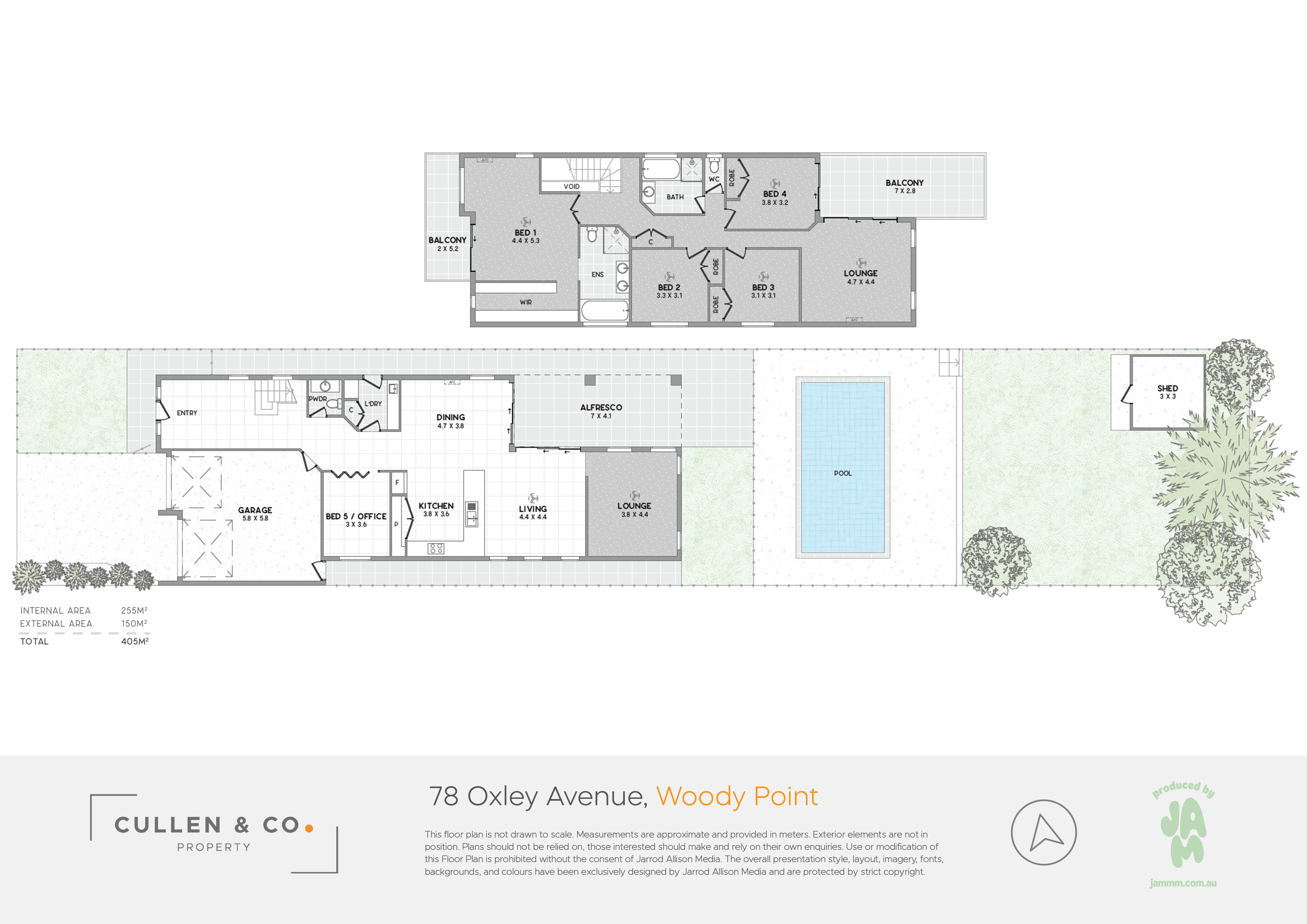 Floorplan for 78 Oxley Avenue, Woody Point  QLD  4019