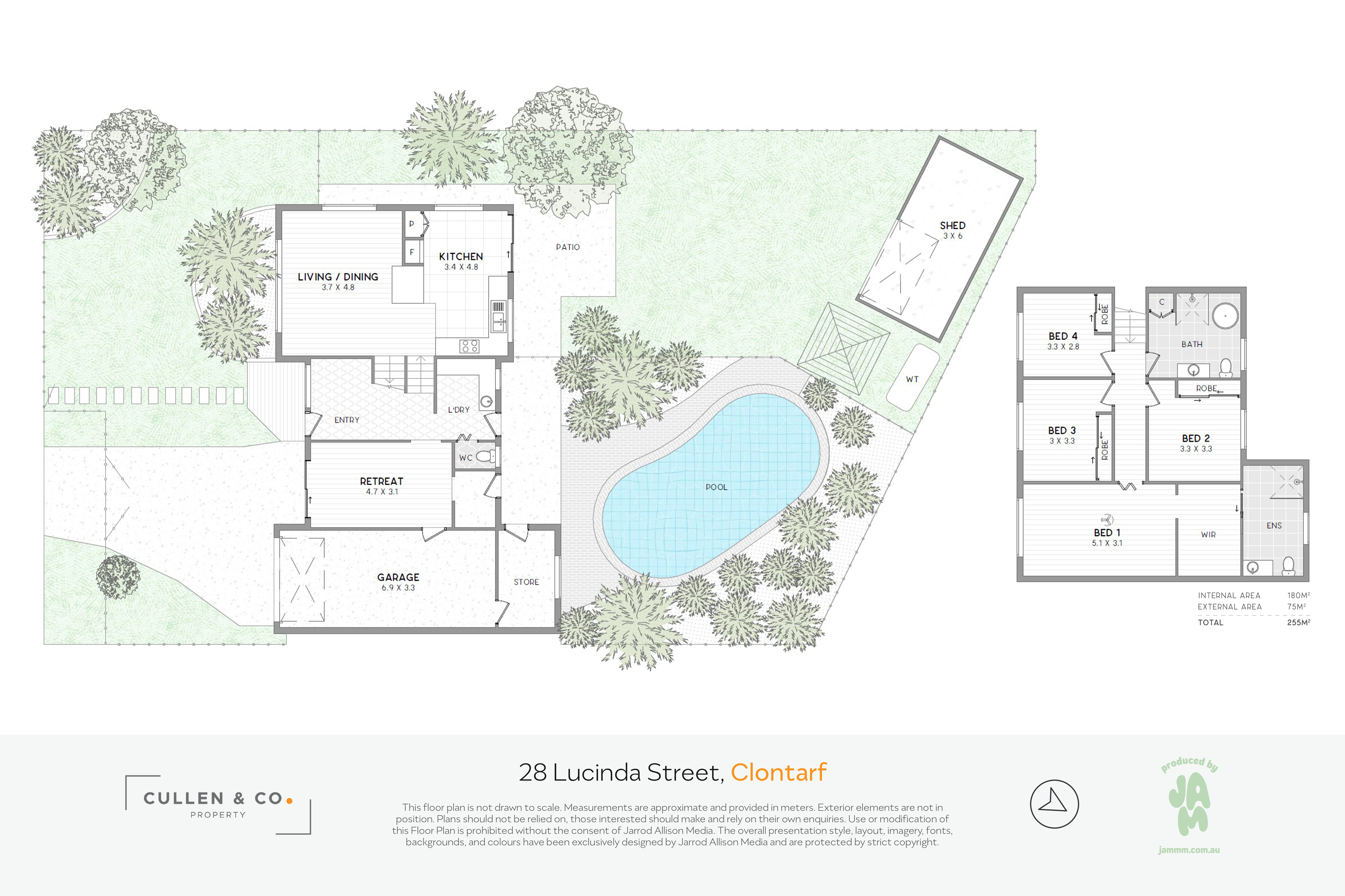 Floorplan for 28 Lucinda Street, Clontarf  QLD  4019
