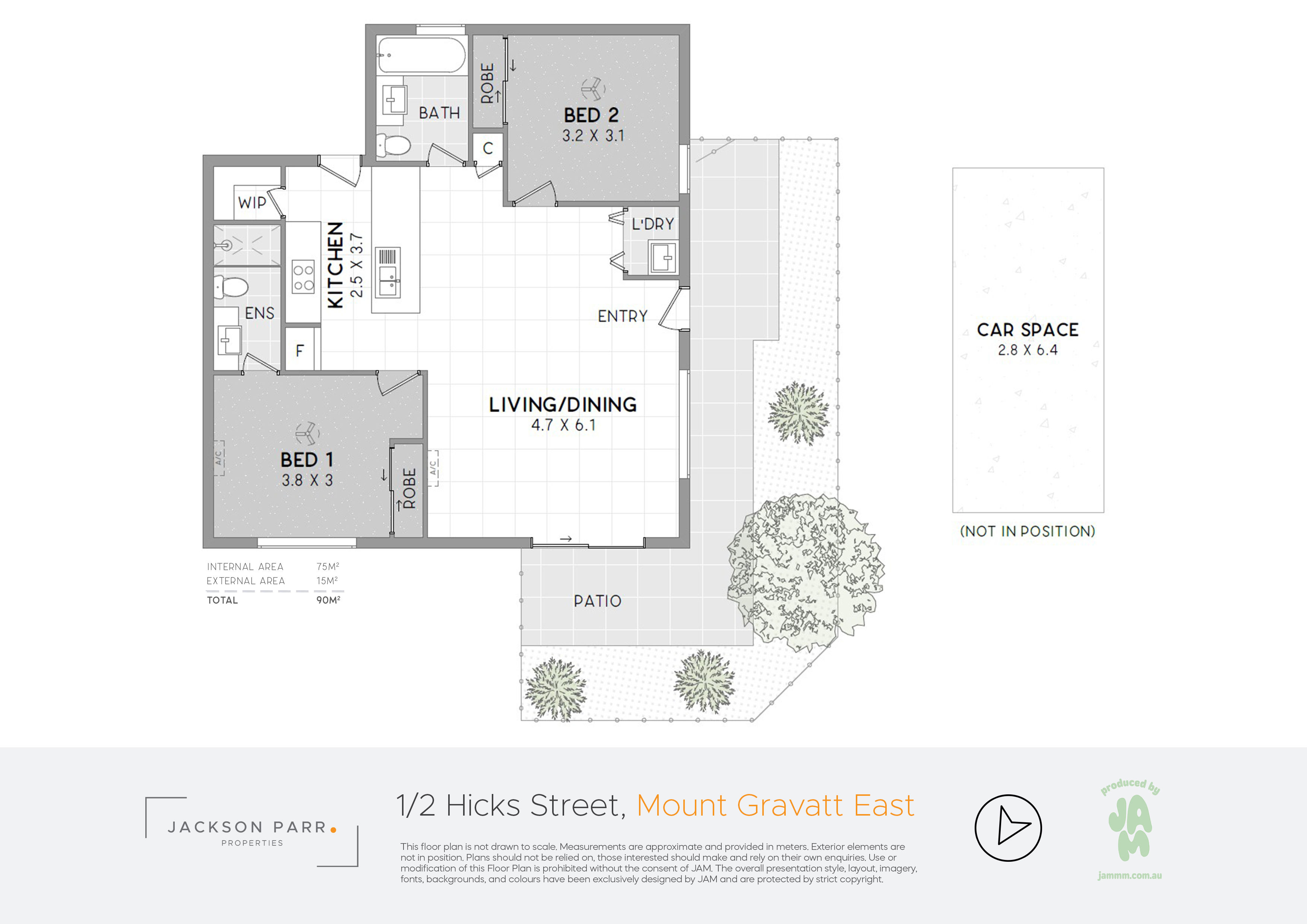 Floorplan for 1/2 Hicks Street, Mount Gravatt East  QLD  4122