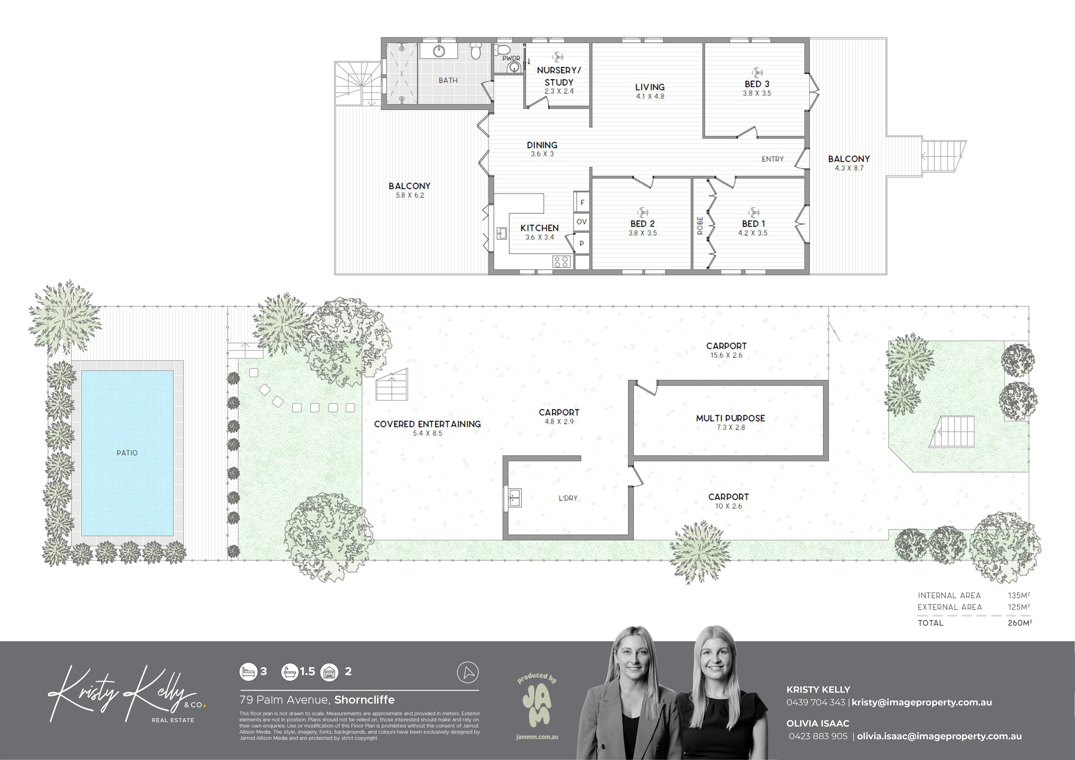 Floorplan for 79 Palm Avenue, Shorncliffe  QLD  4017
