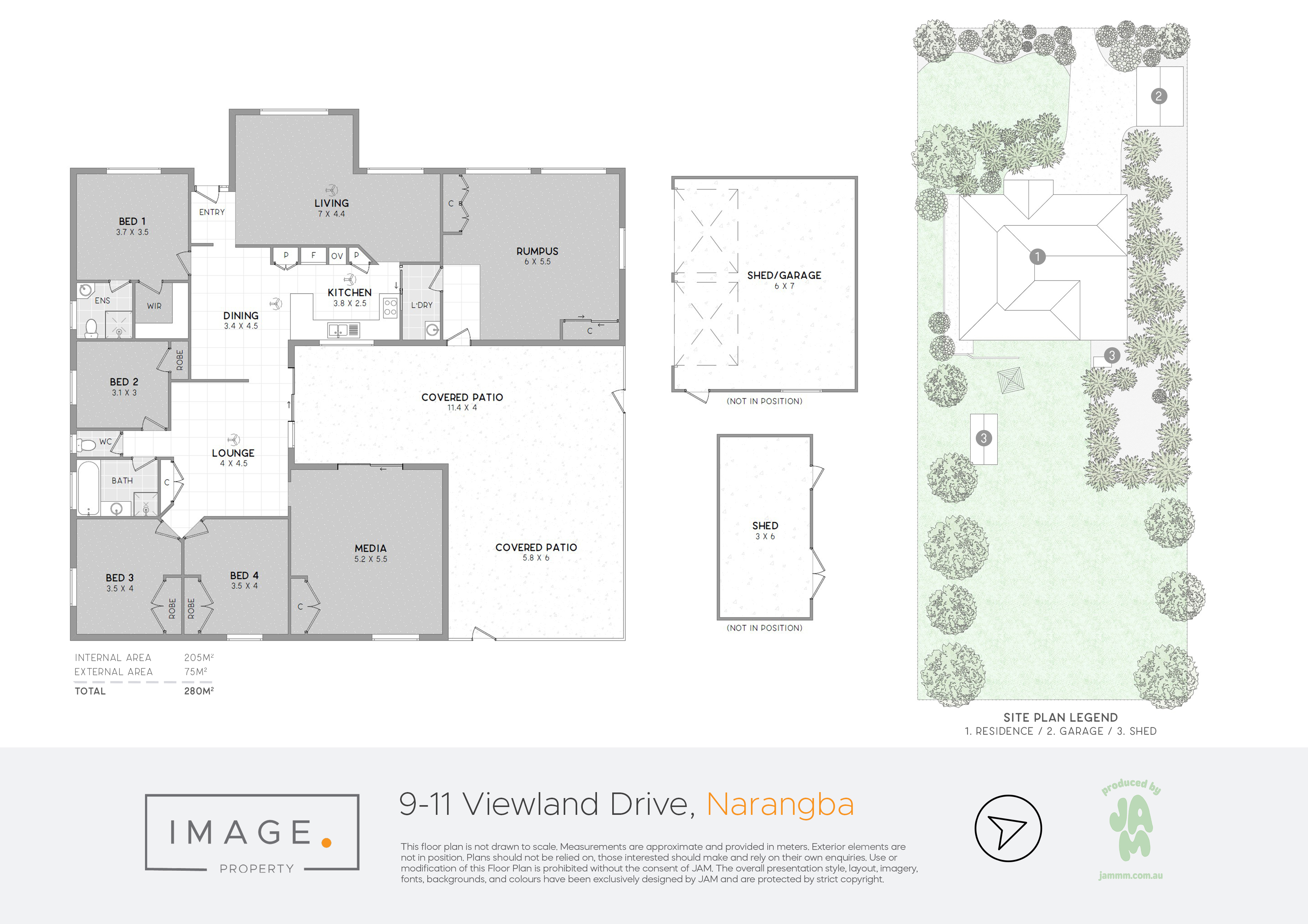 Floorplan for 9-11 Viewland Drive, Narangba  QLD  4504