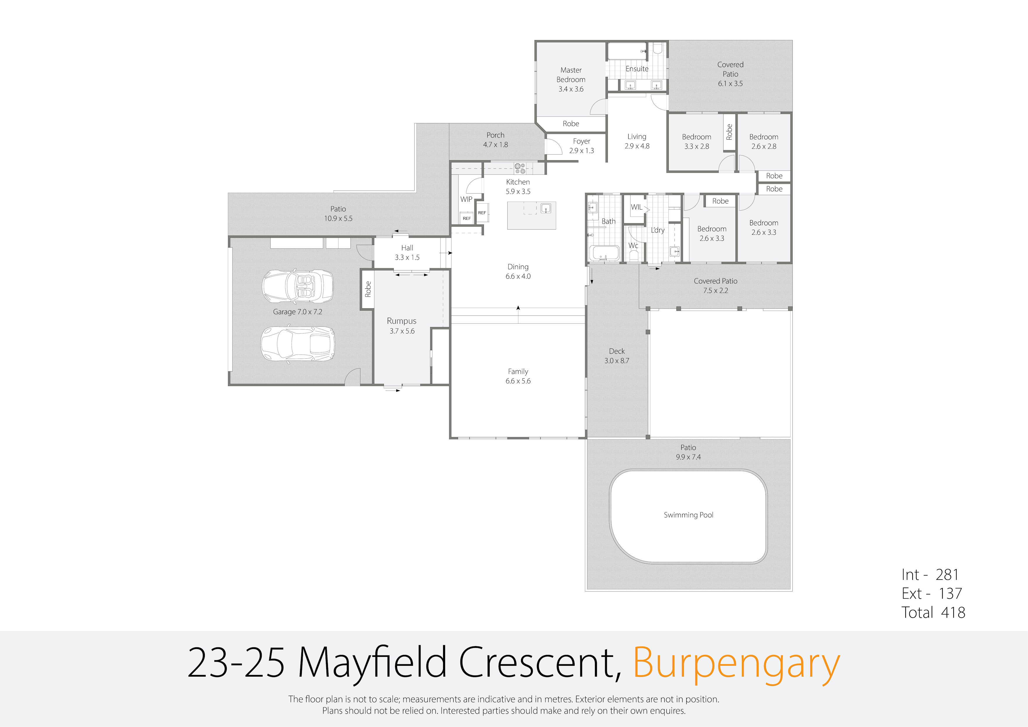 Floorplan for 23-25 Mayfield Crescent, Burpengary  QLD  4505