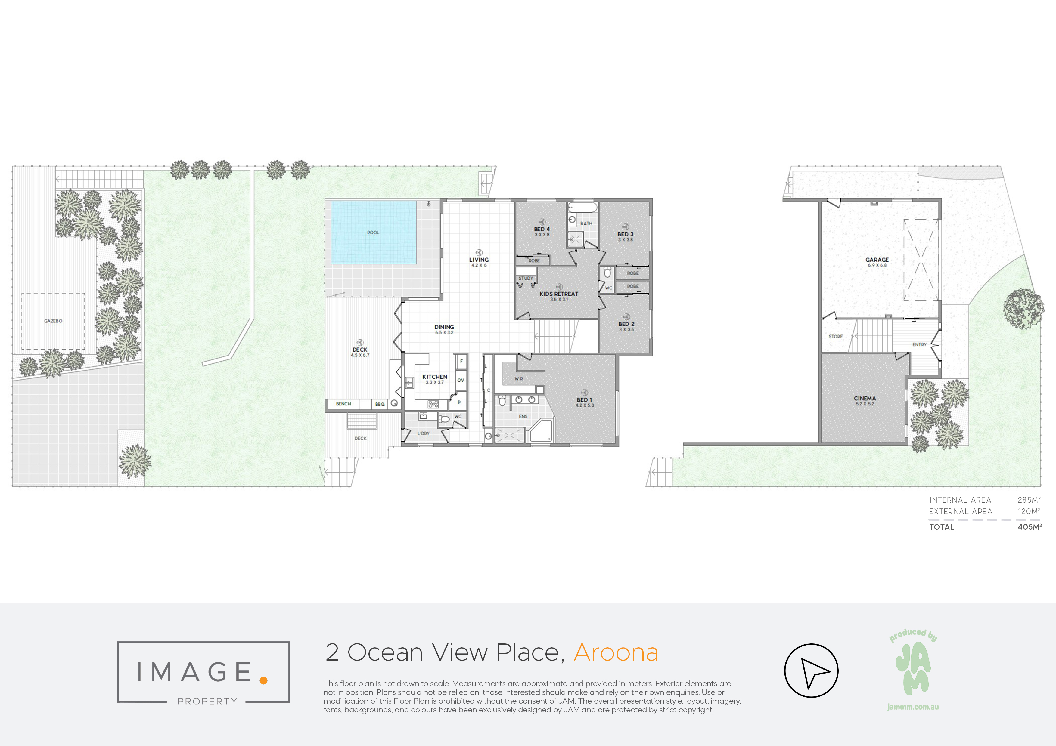 Floorplan for 2 Ocean View Place, Aroona  QLD  4551